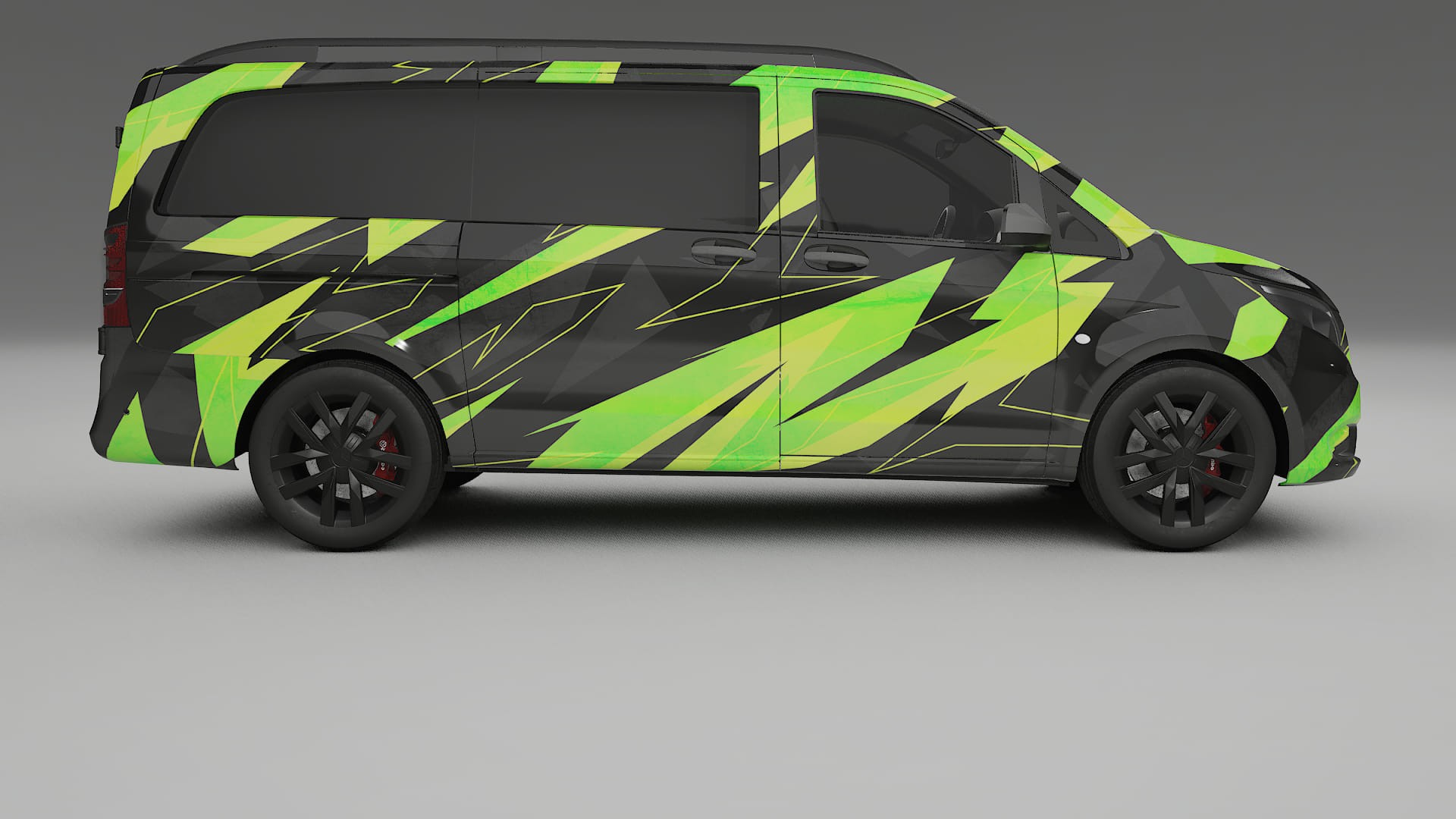 Mercedes Vito Short W447 prefacelift pre-LCI NINJA TURTLES – Kit Wrap PPF Personalizado em Filme de Poliuretano Imprimível