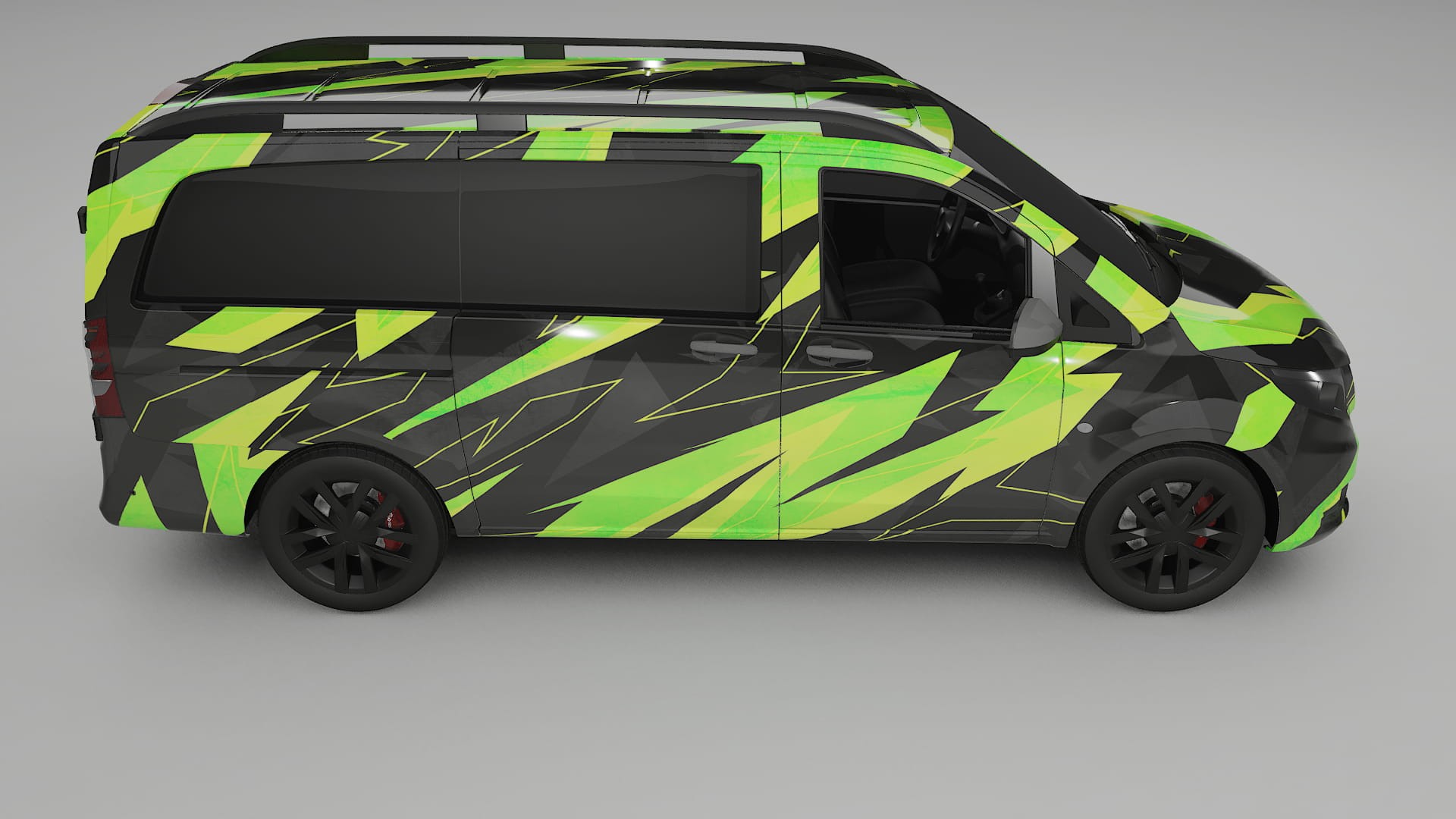 Mercedes Vito Short W447 prefacelift pre-LCI NINJA TURTLES – Kit Wrap PPF Personalizado em Filme de Poliuretano Imprimível