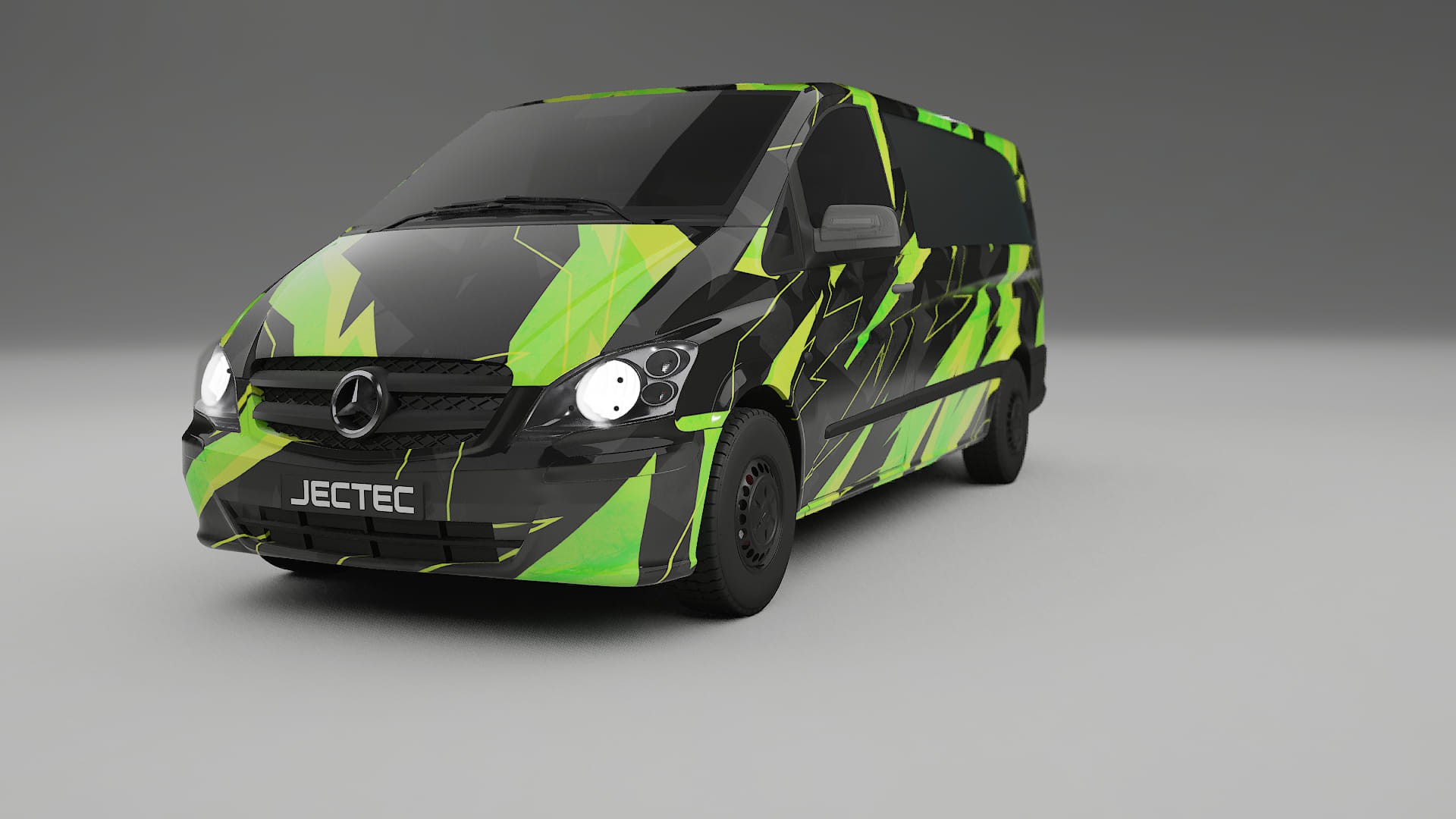 Mercedes Vito Short W639 facelift LCI NINJA TURTLES – Kit Wrap PPF Personalizado em Filme de Poliuretano Imprimível