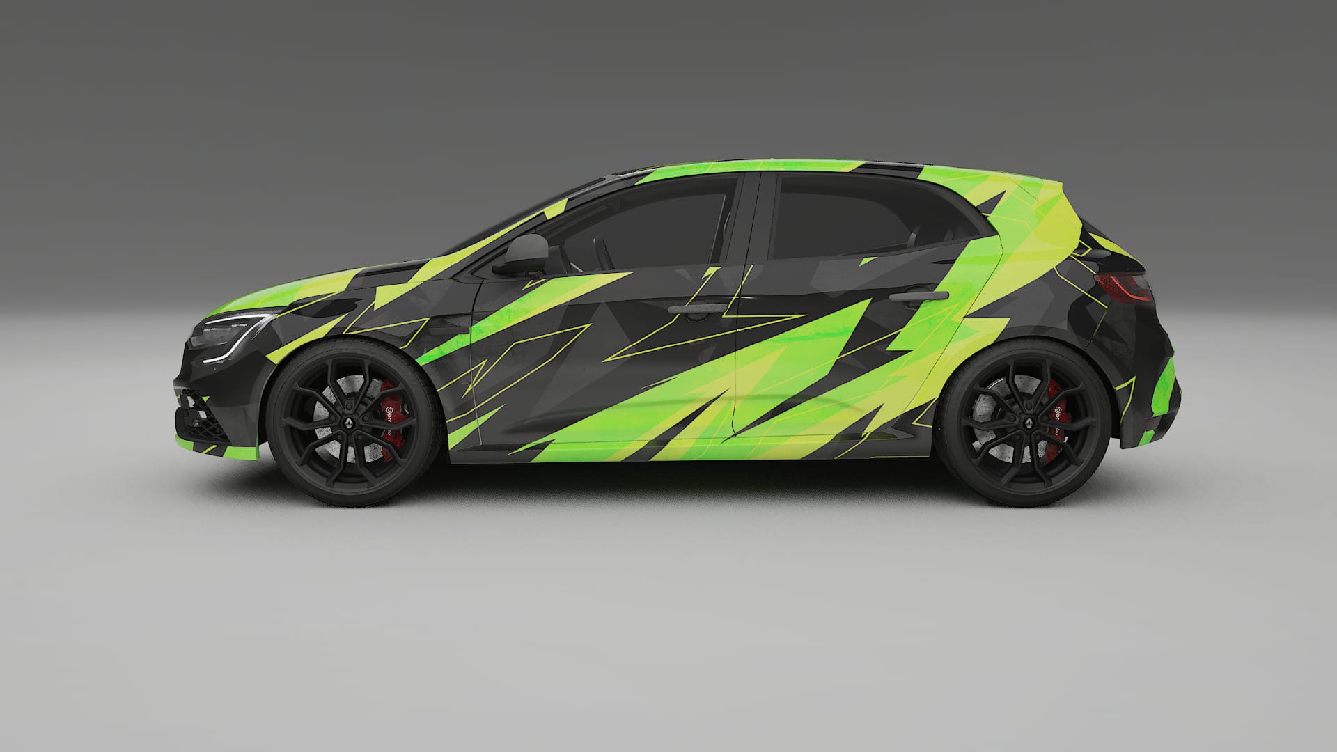 Renault Megane RS IV NINJA TURTLES – Kit Wrap PPF Personalizado em Filme de Poliuretano Imprimível
