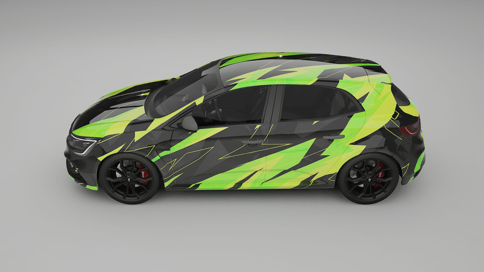 Renault Megane RS IV NINJA TURTLES – Kit Wrap PPF Personalizado em Filme de Poliuretano Imprimível