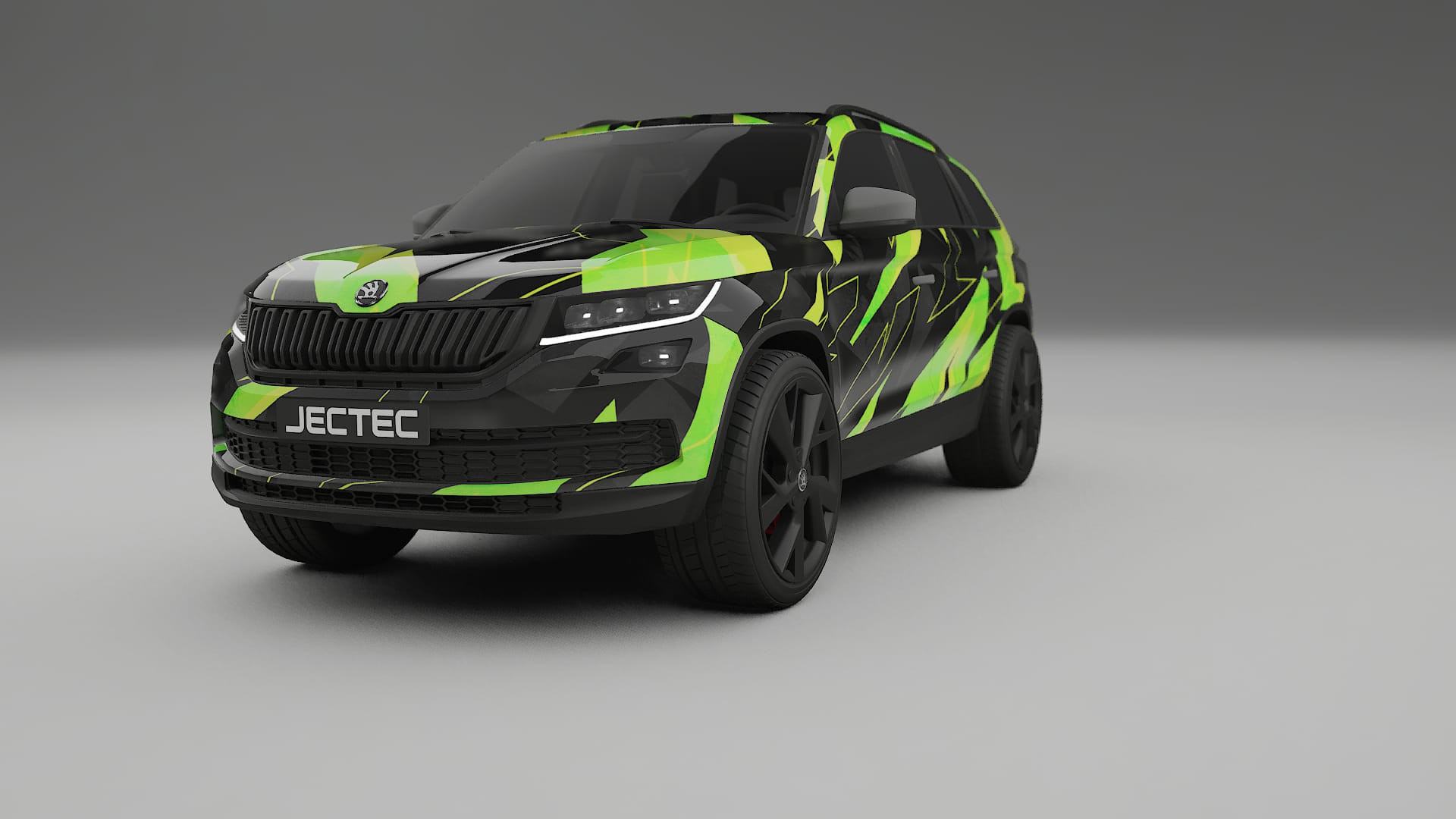 Škoda Kodiaq NS7 NINJA TURTLES – Kit Wrap PPF Personalizado em Filme de Poliuretano Imprimível