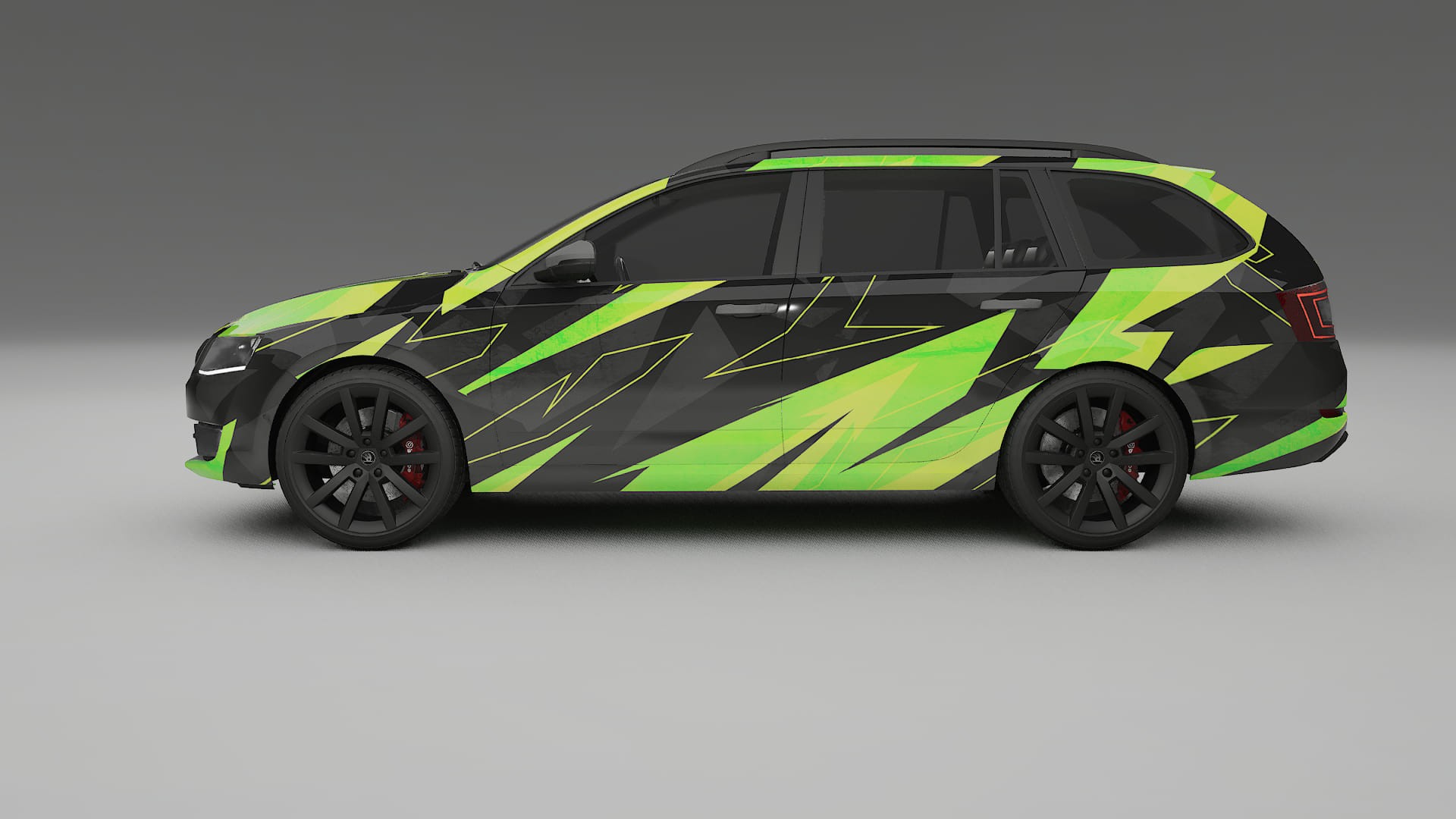 Škoda Octavia combi 5E NINJA TURTLES – Kit Wrap PPF Personalizado em Filme de Poliuretano Imprimível
