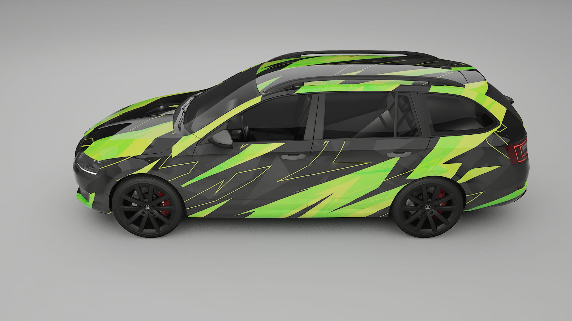 Škoda Octavia combi 5E NINJA TURTLES – Kit Wrap PPF Personalizado em Filme de Poliuretano Imprimível