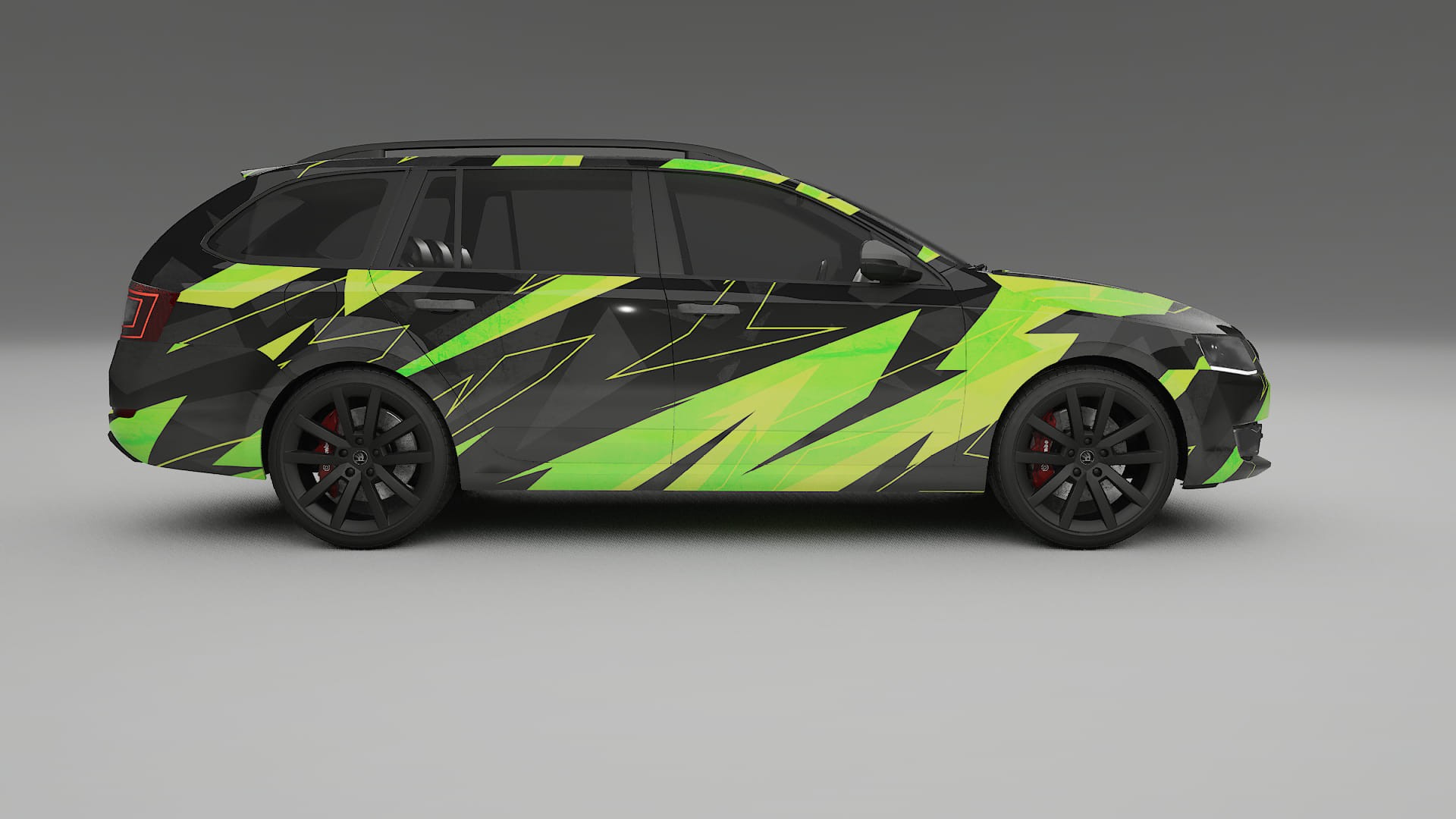 Škoda Octavia combi 5E NINJA TURTLES – Kit Wrap PPF Personalizado em Filme de Poliuretano Imprimível