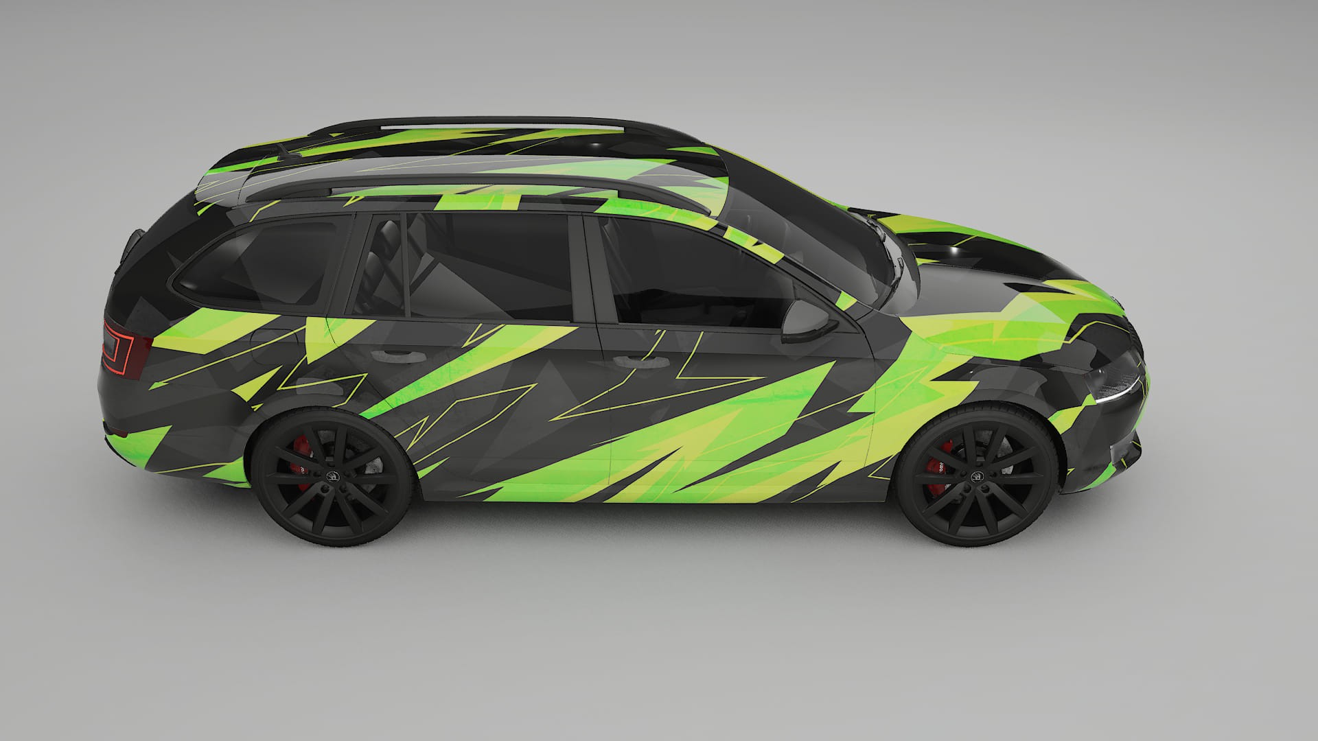 Škoda Octavia combi 5E NINJA TURTLES – Kit Wrap PPF Personalizado em Filme de Poliuretano Imprimível