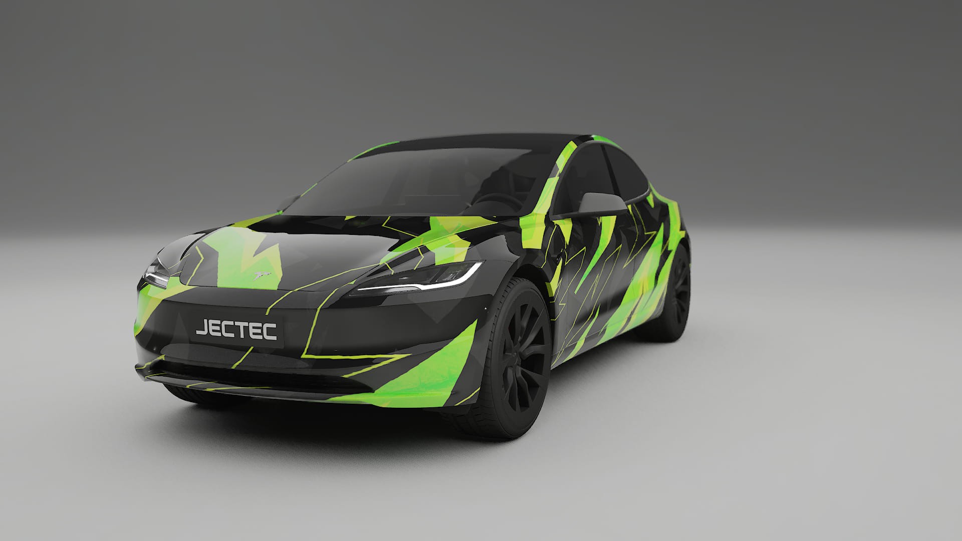 Tesla Model 3 Highland NINJA TURTLES – Kit Wrap PPF Personalizado em Filme de Poliuretano Imprimível