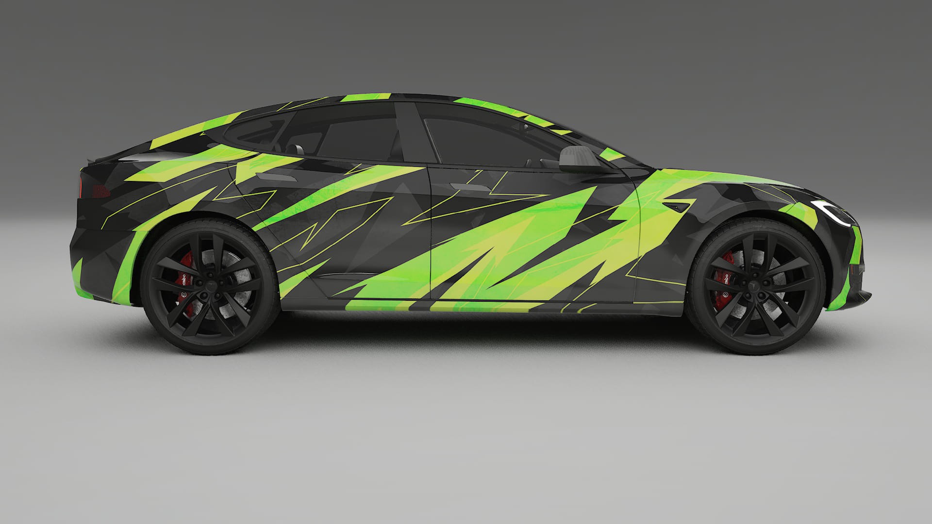 Tesla Model-S Refresh NINJA TURTLES – Kit Wrap PPF Personalizado em Filme de Poliuretano Imprimível
