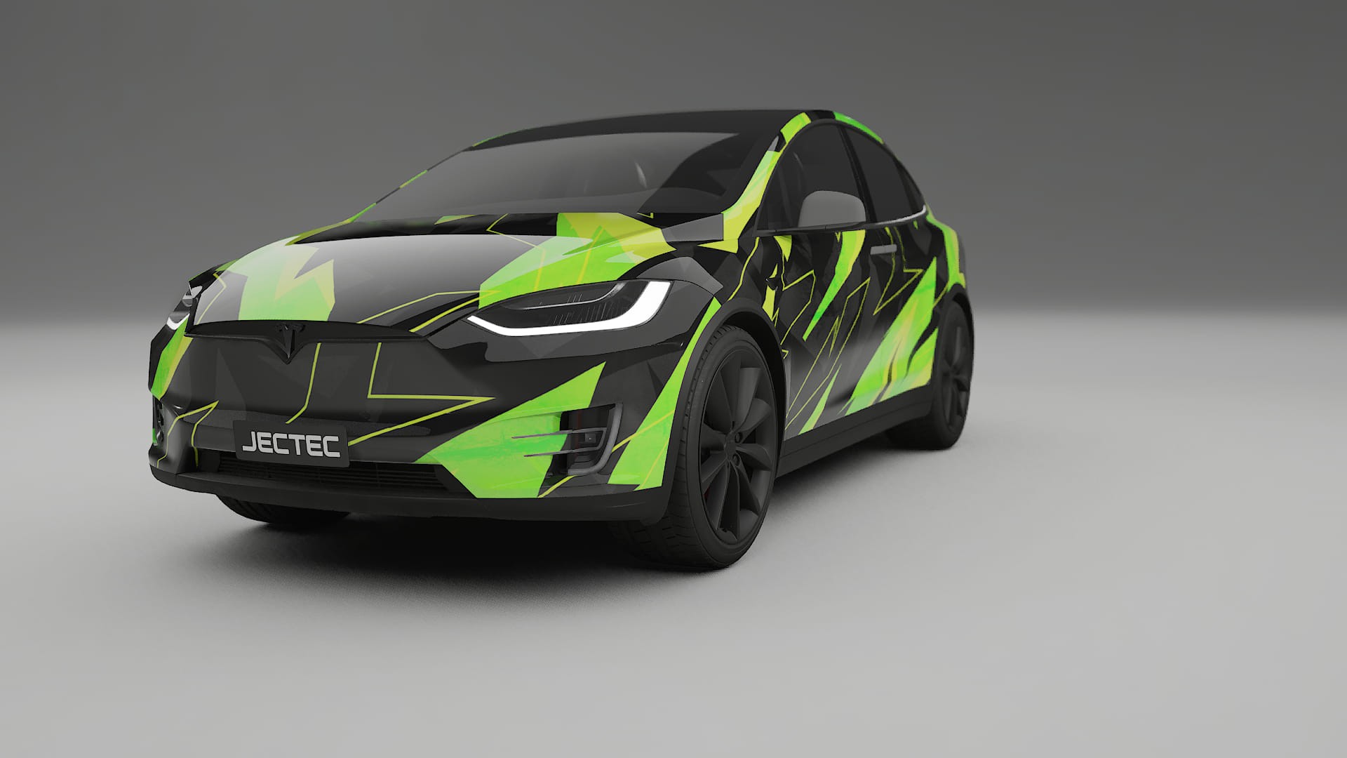Tesla Model X NINJA TURTLES – Kit Wrap PPF Personalizado em Filme de Poliuretano Imprimível