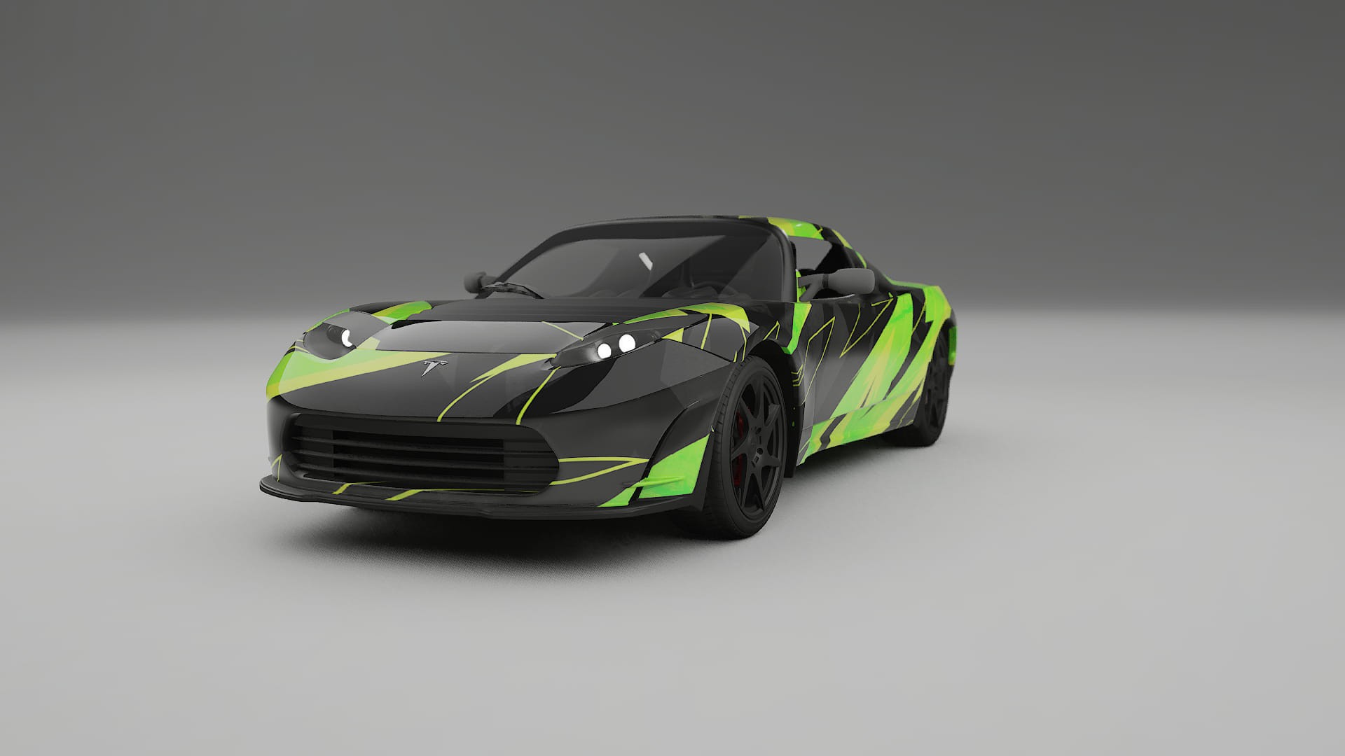 Tesla Roadster 2.5 NINJA TURTLES – Kit Wrap PPF Personalizado em Filme de Poliuretano Imprimível