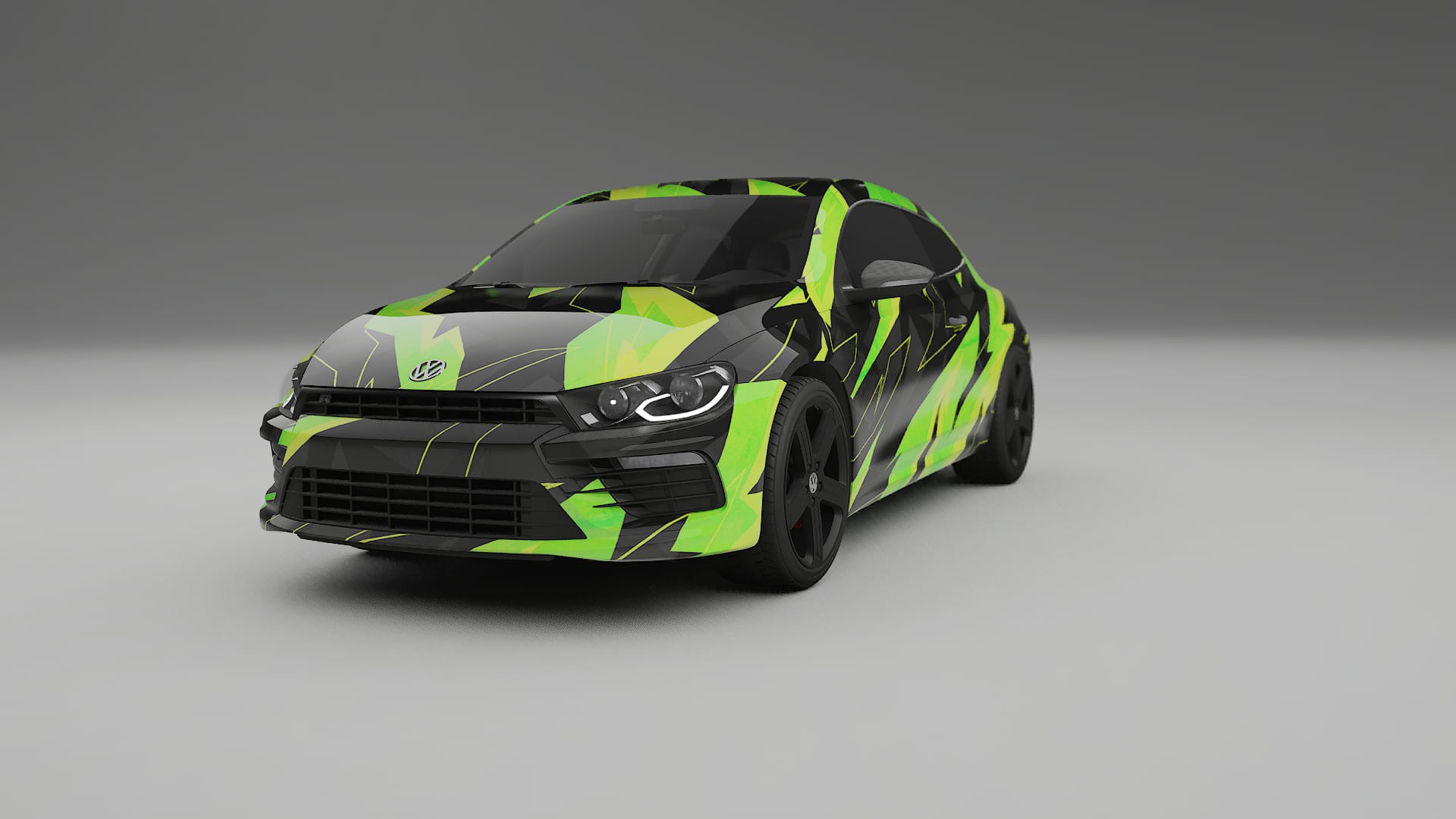 VW Scirocco R III NINJA TURTLES – Kit Wrap PPF Personalizado em Filme de Poliuretano Imprimível
