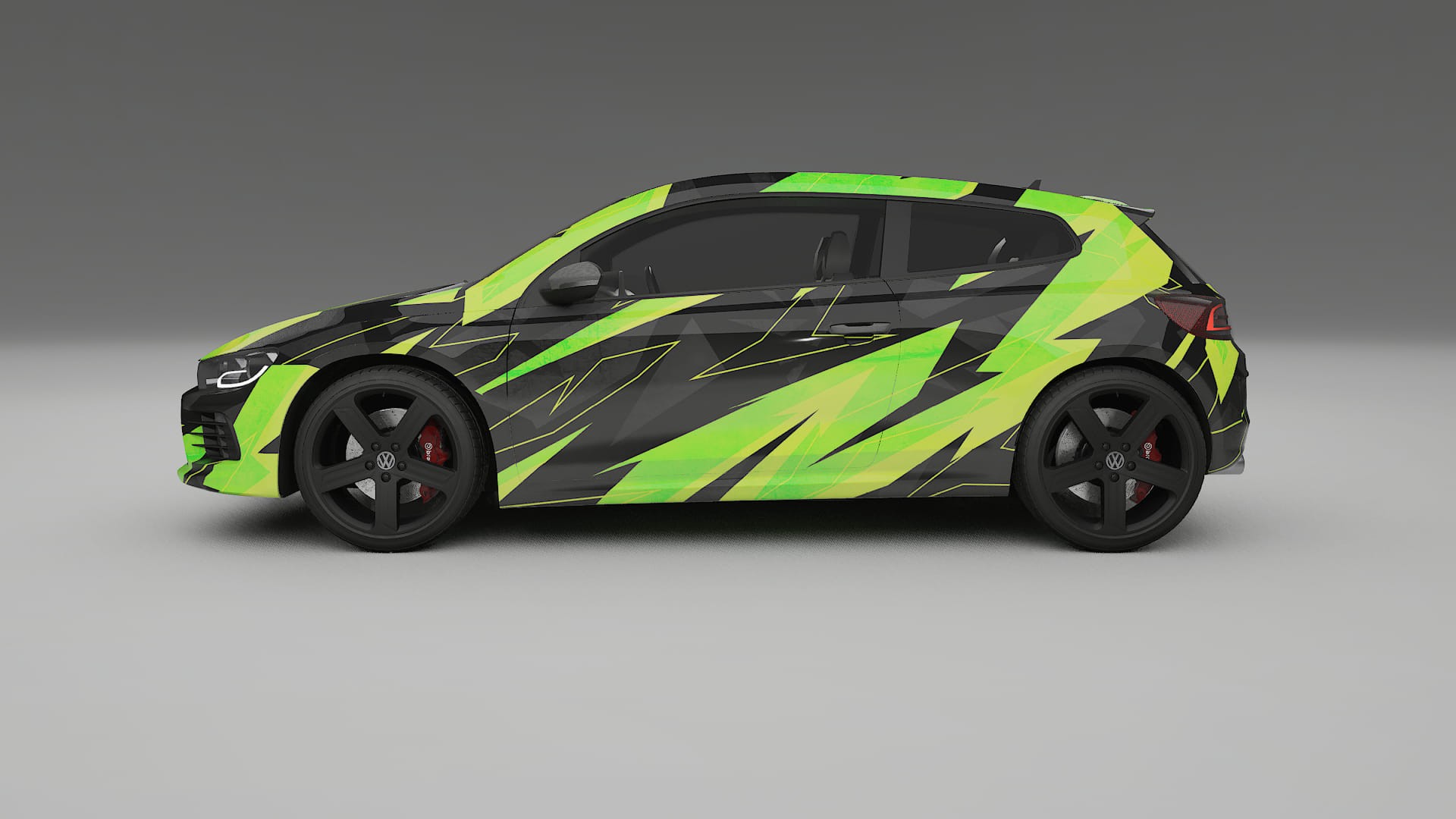 VW Scirocco R III NINJA TURTLES – Kit Wrap PPF Personalizado em Filme de Poliuretano Imprimível