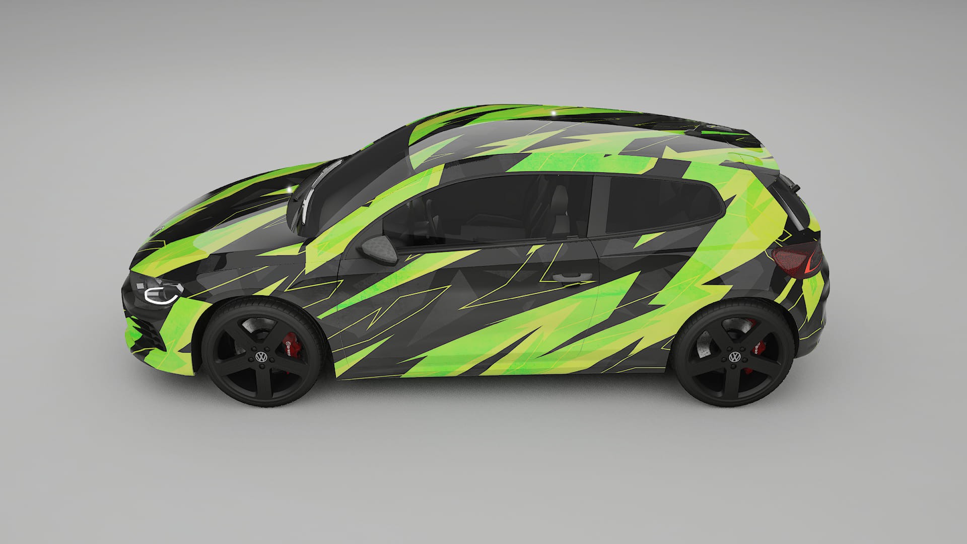 VW Scirocco R III NINJA TURTLES – Kit Wrap PPF Personalizado em Filme de Poliuretano Imprimível