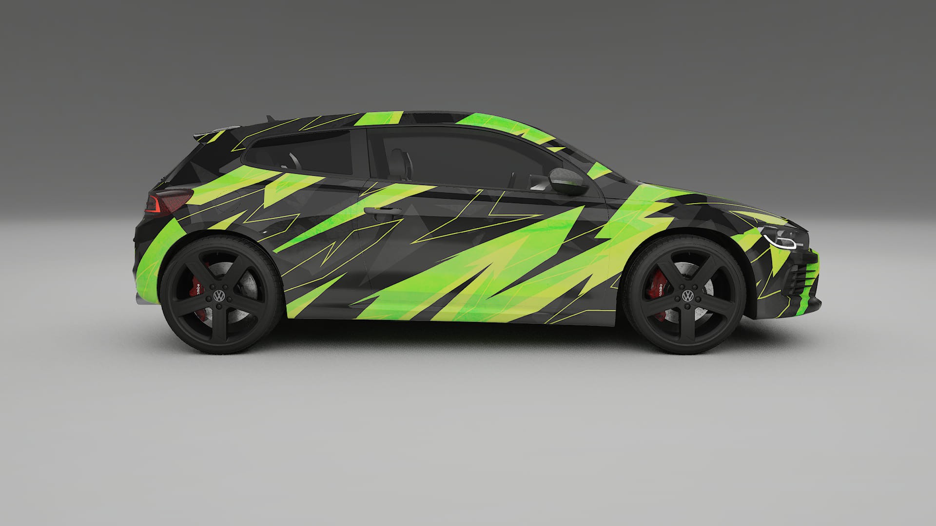 VW Scirocco R III NINJA TURTLES – Kit Wrap PPF Personalizado em Filme de Poliuretano Imprimível