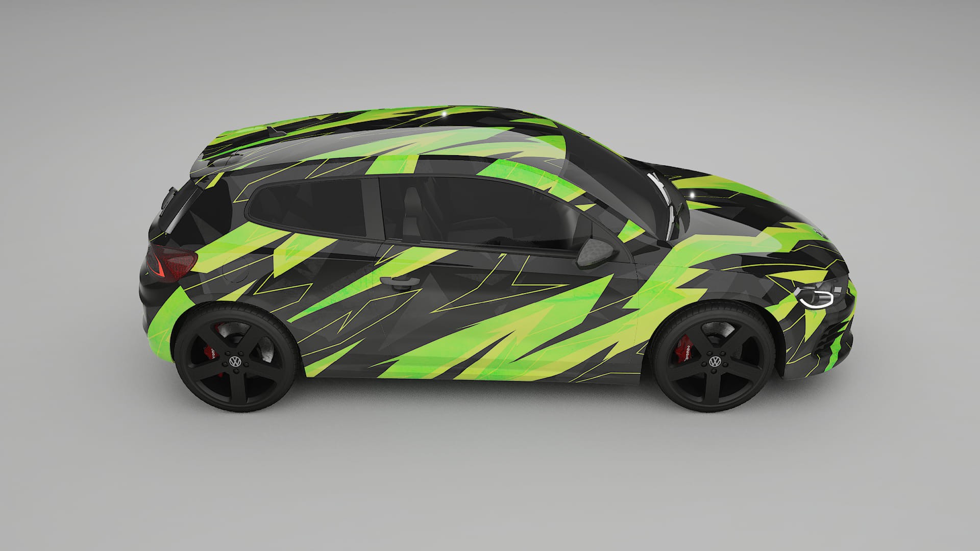 VW Scirocco R III NINJA TURTLES – Kit Wrap PPF Personalizado em Filme de Poliuretano Imprimível