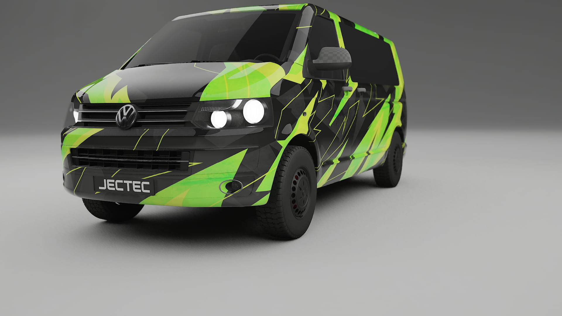 VW Transporter T5 Caravelle NINJA TURTLES – Kit Wrap PPF Personalizado em Filme de Poliuretano Imprimível