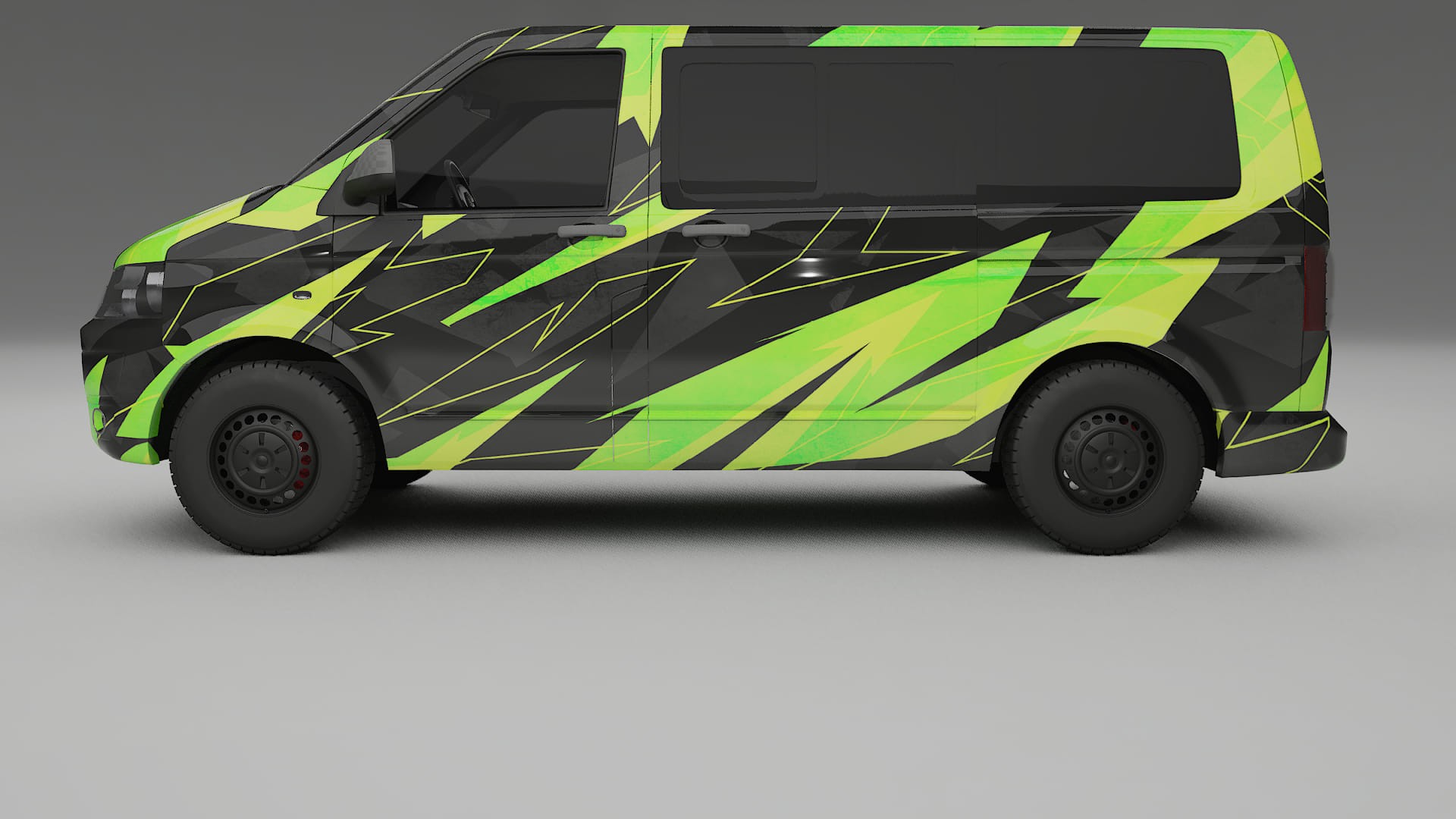 VW Transporter T5 Caravelle NINJA TURTLES – Kit Wrap PPF Personalizado em Filme de Poliuretano Imprimível