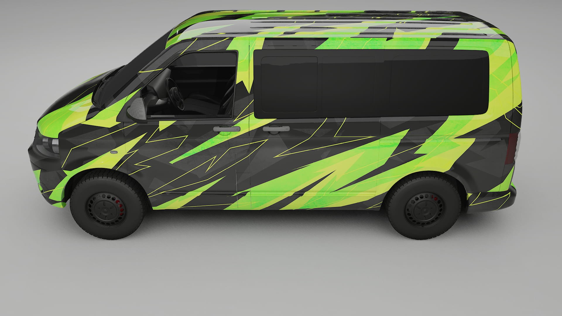 VW Transporter T5 Caravelle NINJA TURTLES – Kit Wrap PPF Personalizado em Filme de Poliuretano Imprimível
