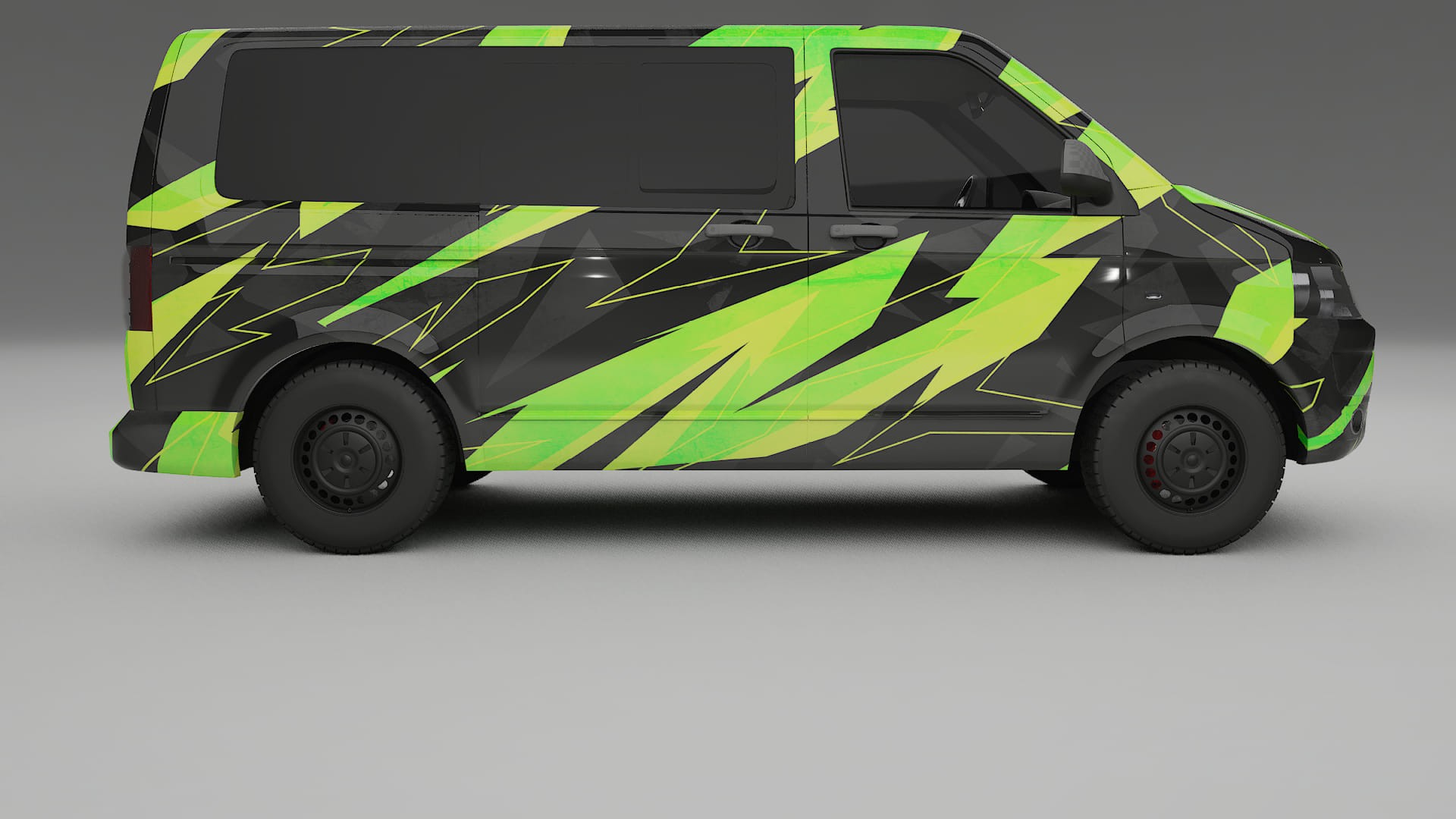 VW Transporter T5 Caravelle NINJA TURTLES – Kit Wrap PPF Personalizado em Filme de Poliuretano Imprimível