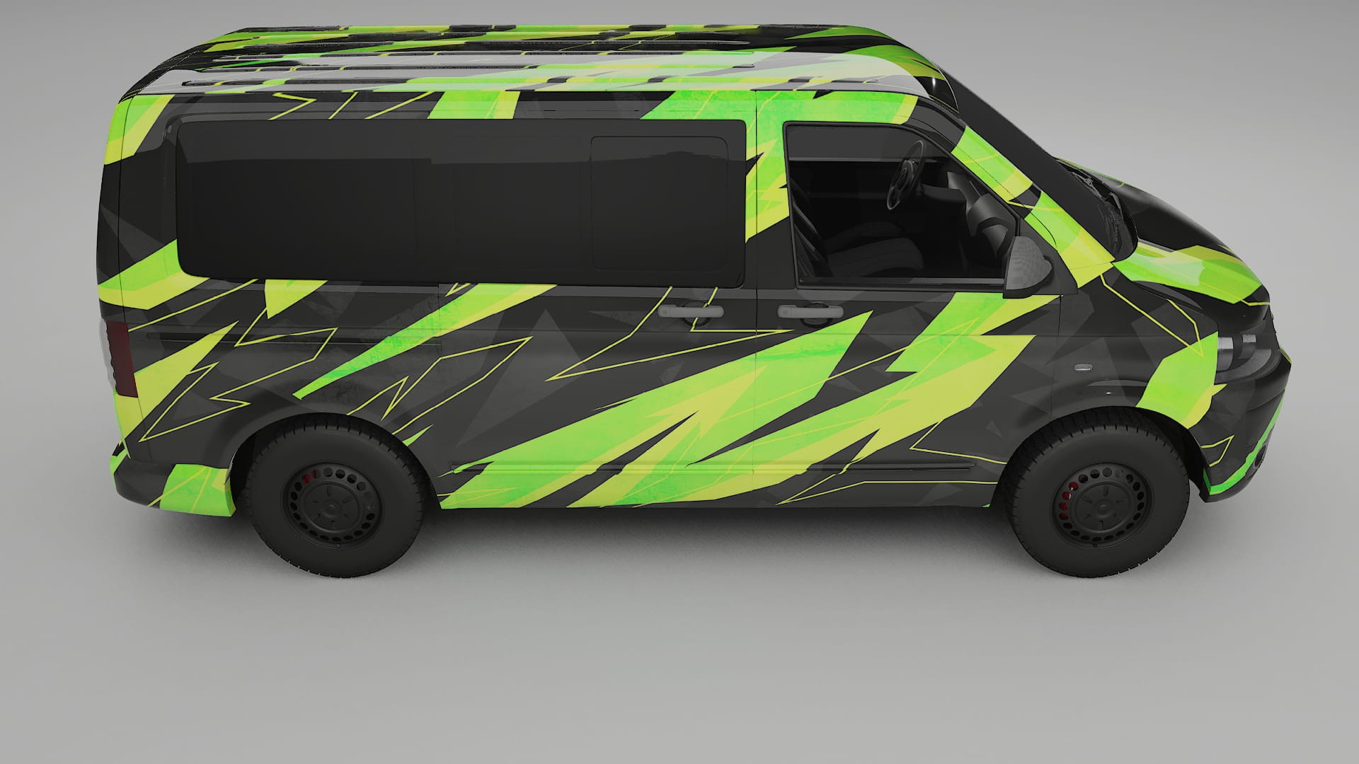 VW Transporter T5 Caravelle NINJA TURTLES – Kit Wrap PPF Personalizado em Filme de Poliuretano Imprimível