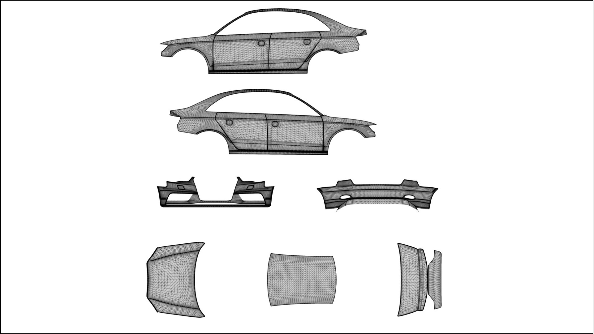 Audi A3 8V sedan prefacelift pre LCI Filme de Proteção de Pintura TPU | DUSTY PPF de Mudança de Cor – Kit Completo Pré-Cor 2