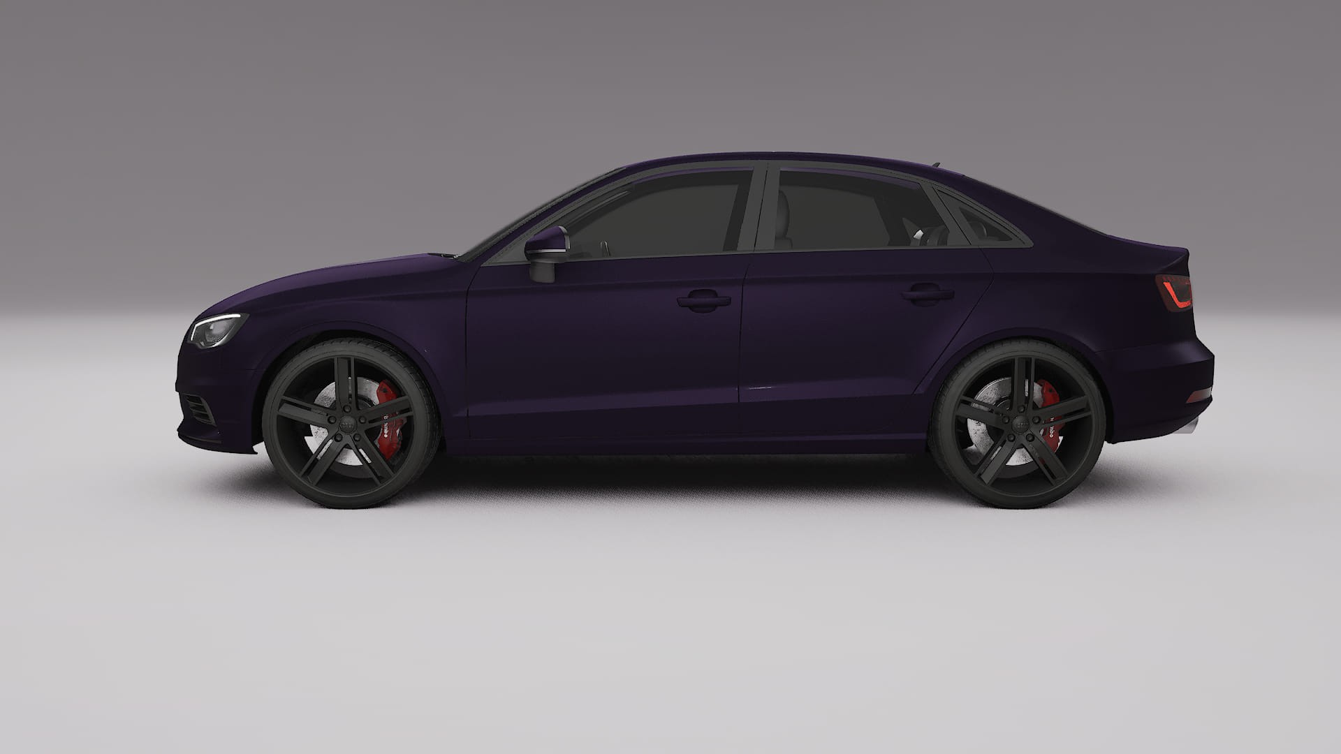 Audi A3 8V sedan prefacelift pre LCI Filme de Proteção de Pintura TPU | VIOLET PPF de Mudança de Cor – Kit Completo Pré-Co
