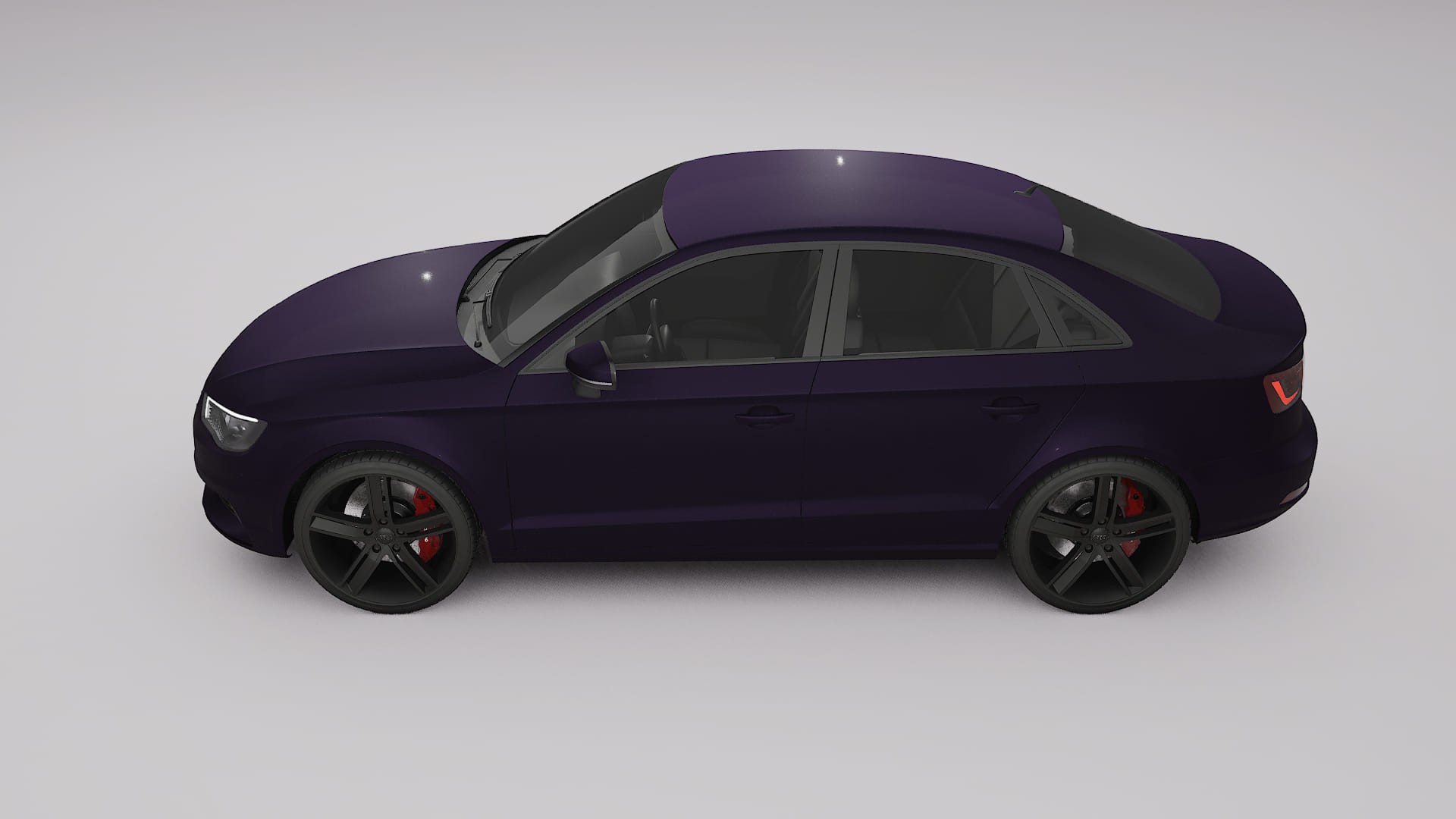 Audi A3 8V sedan prefacelift pre LCI Filme de Proteção de Pintura TPU | VIOLET PPF de Mudança de Cor – Kit Completo Pré-Co