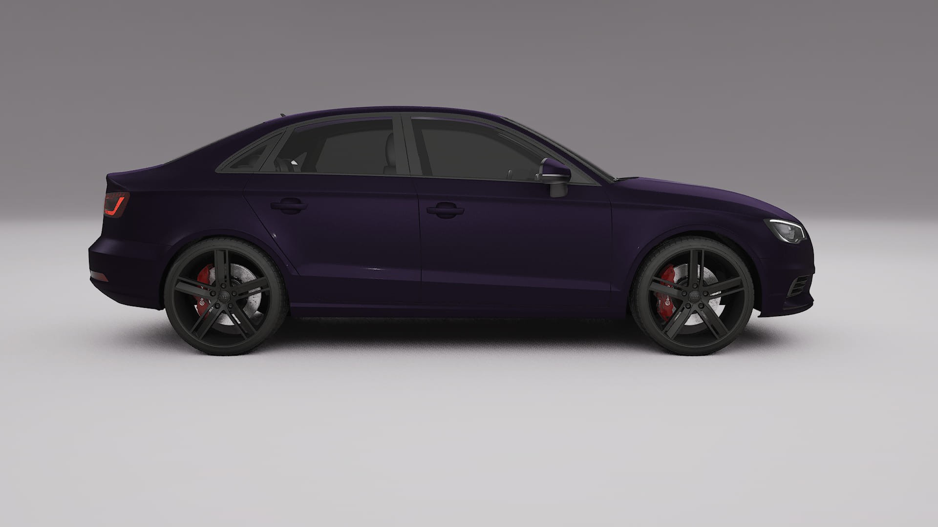 Audi A3 8V sedan prefacelift pre LCI Filme de Proteção de Pintura TPU | VIOLET PPF de Mudança de Cor – Kit Completo Pré-Co