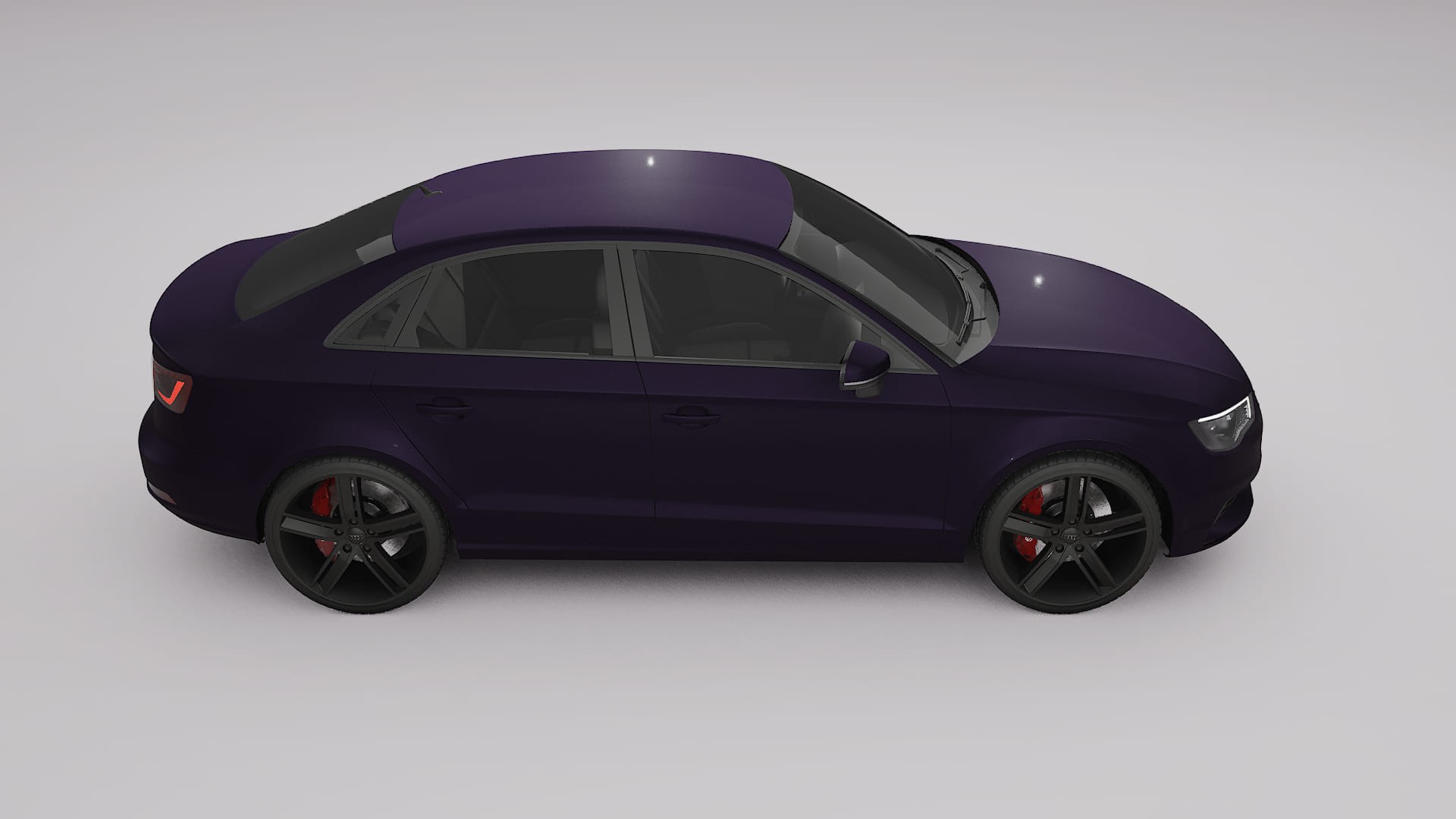 Audi A3 8V sedan prefacelift pre LCI Filme de Proteção de Pintura TPU | VIOLET PPF de Mudança de Cor – Kit Completo Pré-Co