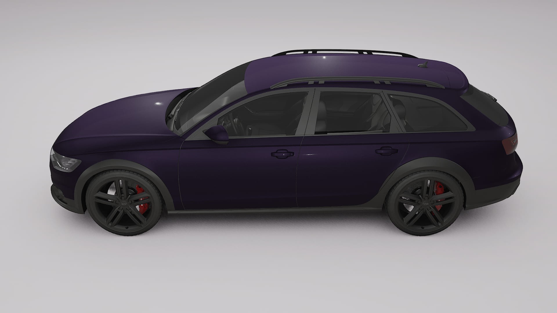 Audi A6 Allroad C7 prefacelift pre LCI Filme de Proteção de Pintura TPU | VIOLET PPF de Mudança de Cor – Kit Completo Pré-