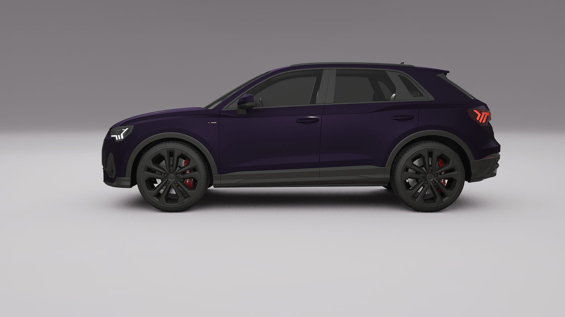 Audi Q3 S Line F3 Filme de Proteção de Pintura TPU | VIOLET PPF de Mudança de Cor – Kit Completo Pré-Cortado