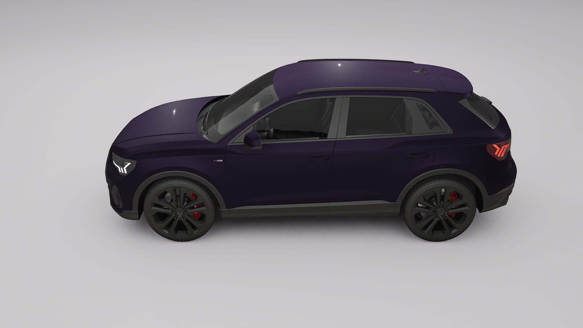 Audi Q3 S Line F3 Filme de Proteção de Pintura TPU | VIOLET PPF de Mudança de Cor – Kit Completo Pré-Cortado