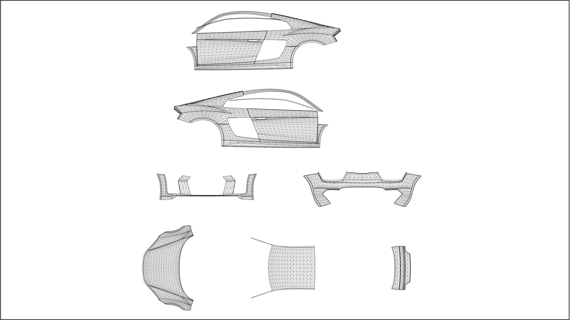 Audi R8 typ 4S prefacelift pre LCI Filme de Proteção de Pintura TPU | NEBULA PPF de Mudança de Cor – Kit Completo Pré-Cort 2