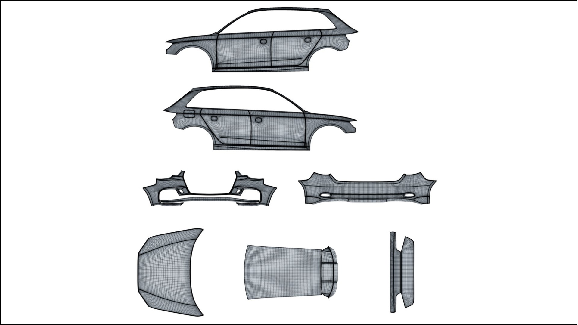 Audi RS3 Sportback 8V facelift LCI Filme de Proteção de Pintura TPU | LAGOON PPF de Mudança de Cor – Kit Completo Pré-Cort 2