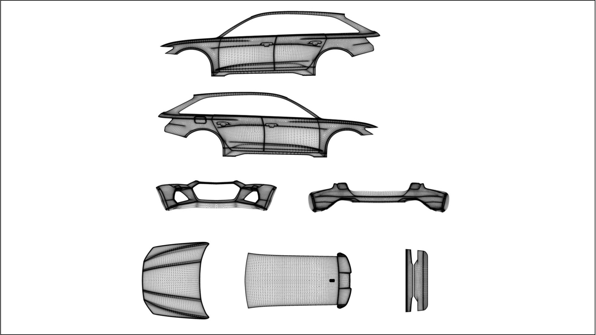 Audi RS6 Avant C8 facelift LCI Filme de Proteção de Pintura TPU | EVERGREEN PPF de Mudança de Cor – Kit Completo Pré-Corta 2