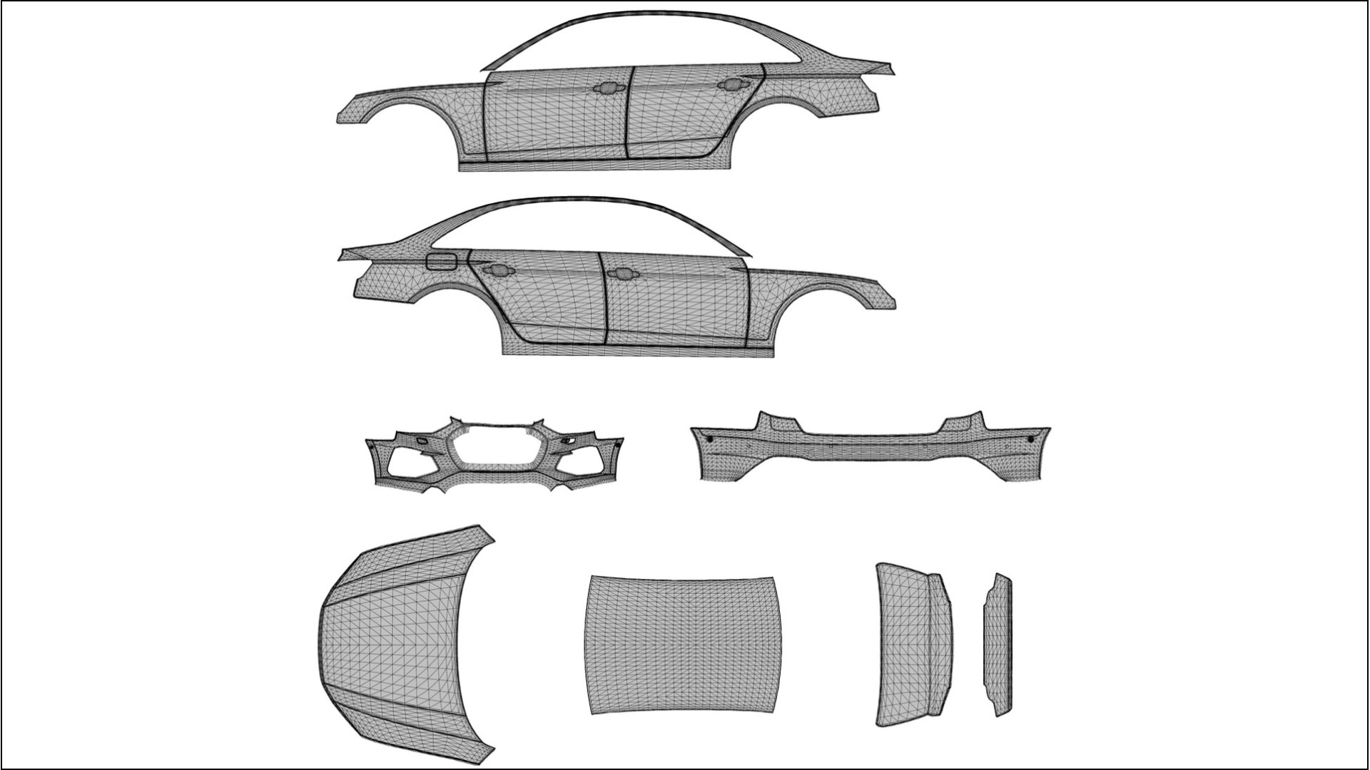 Audi S4 Sedan B9 facelift LCI Filme de Proteção de Pintura TPU | FROST PPF de Mudança de Cor – Kit Completo Pré-Cortado 2