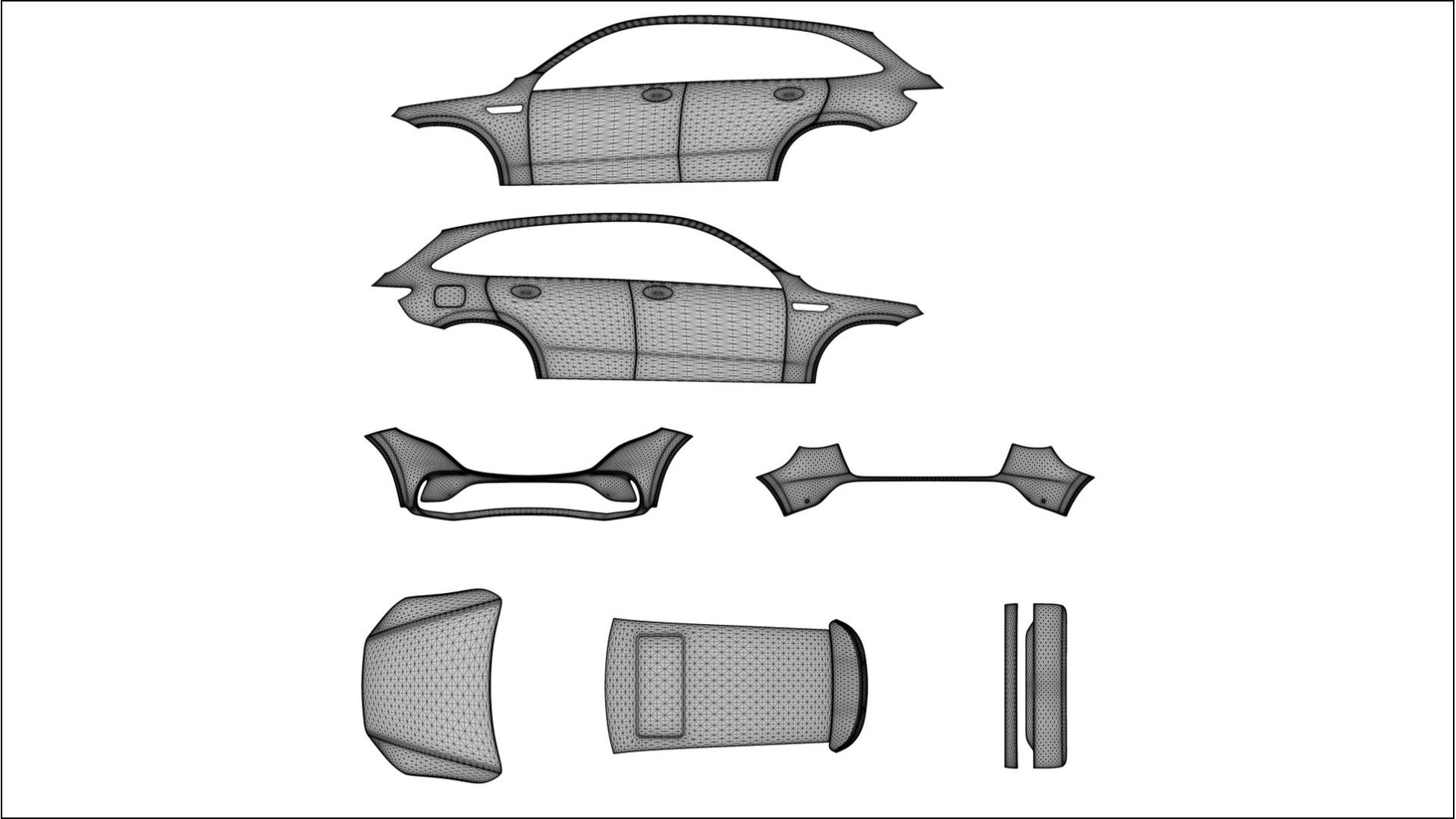 Mercedes EQC AMG Filme de Proteção de Pintura TPU | FROST PPF de Mudança de Cor – Kit Completo Pré-Cortado 2