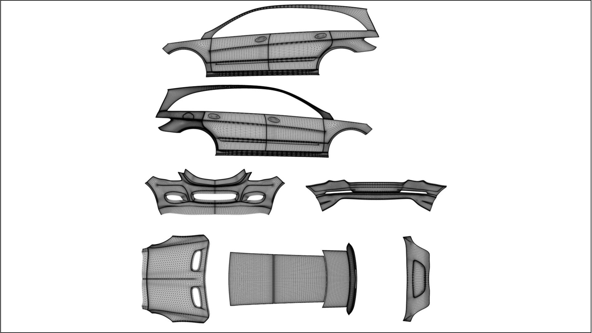 Mercedes R class W251 facelift LCI Filme de Proteção de Pintura TPU | INFERNO PPF de Mudança de Cor – Kit Completo Pré-Cor 2