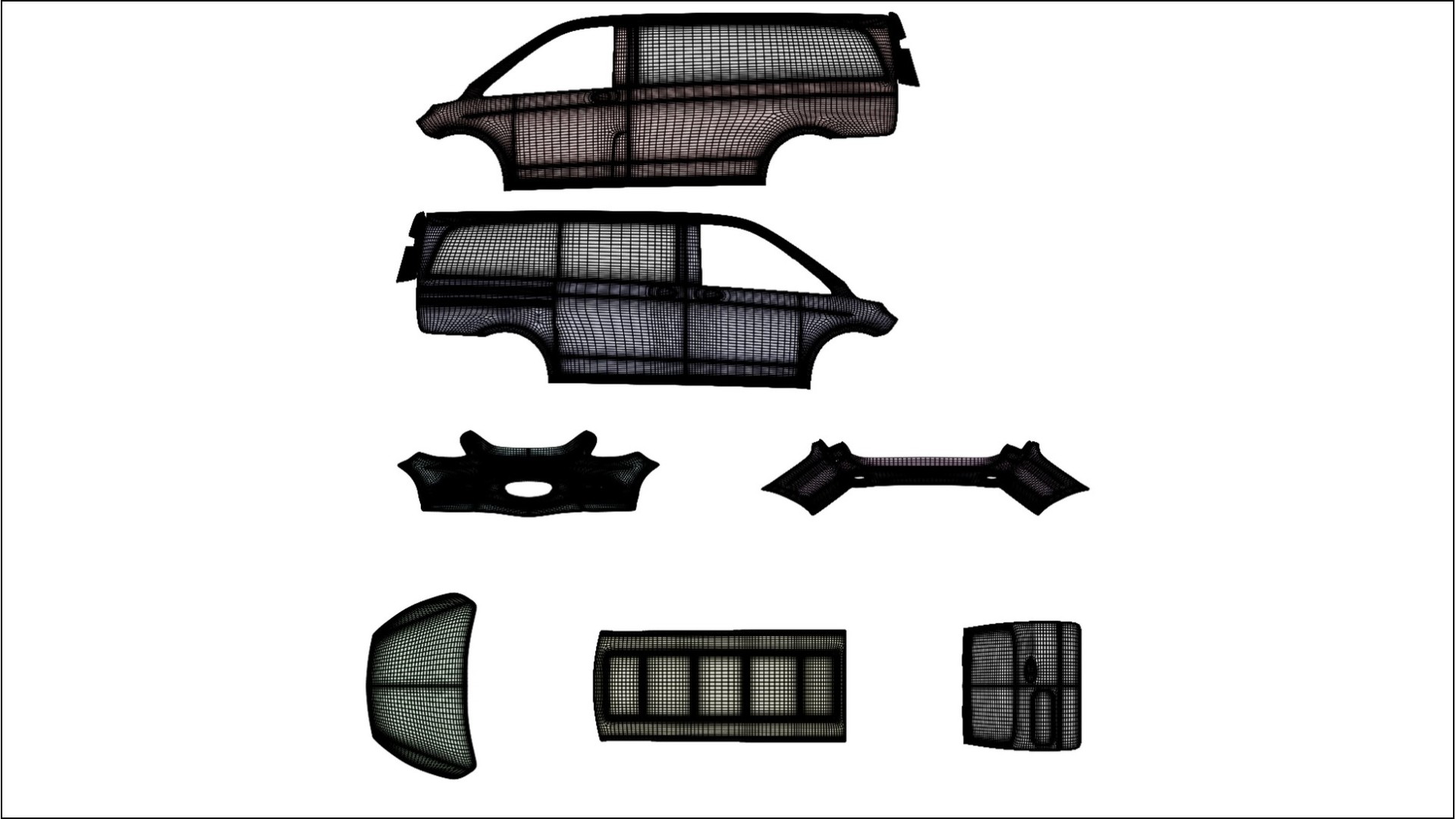 Mercedes Vito Short W447 prefacelift pre LCI Filme de Proteção de Pintura TPU | NEBULA PPF de Mudança de Cor – Kit Completo 2