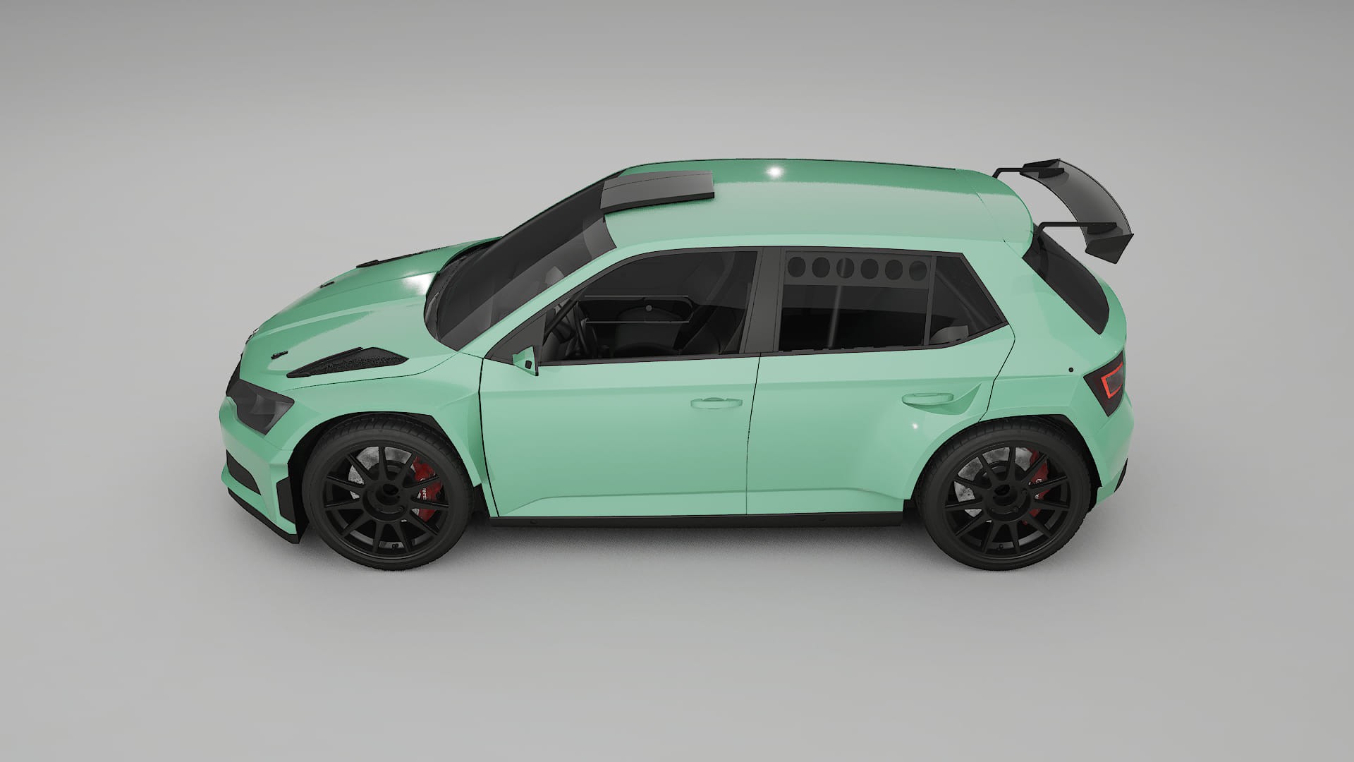 Škoda Fabia R5 6V Filme de Proteção de Pintura TPU | DUSTY PPF de Mudança de Cor – Kit Completo Pré-Cortado