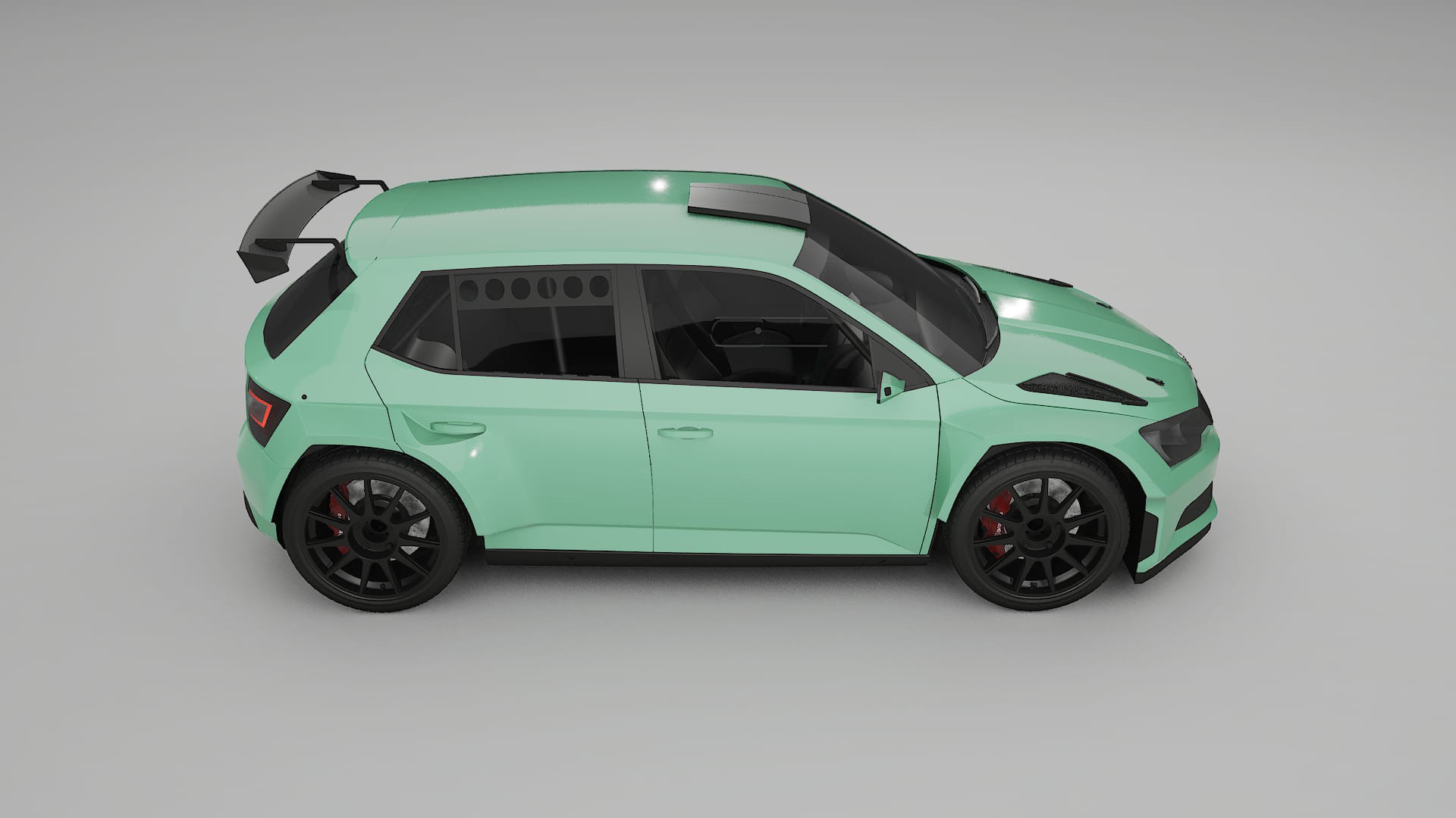 Škoda Fabia R5 6V Filme de Proteção de Pintura TPU | DUSTY PPF de Mudança de Cor – Kit Completo Pré-Cortado
