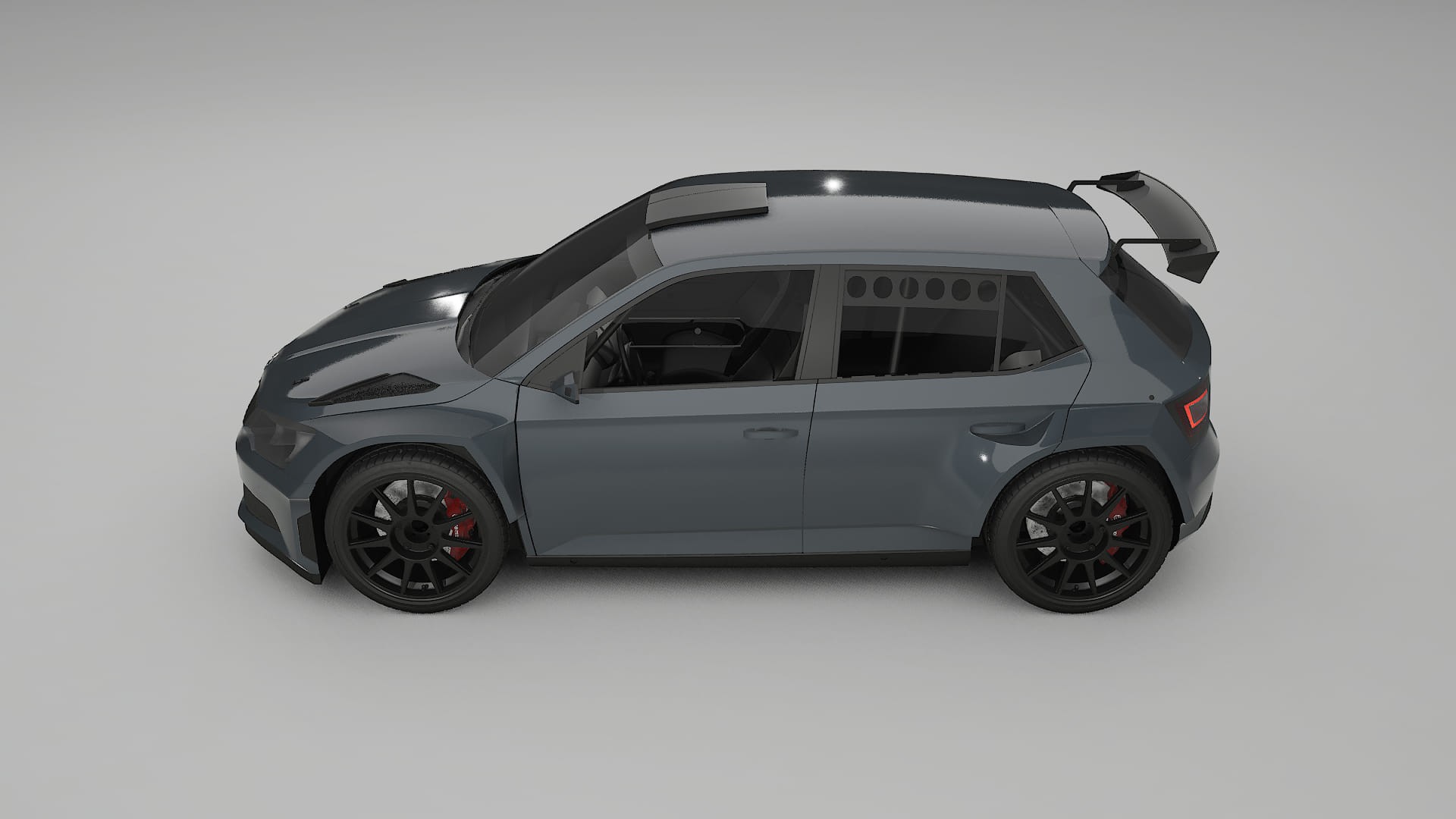 Škoda Fabia R5 6V Filme de Proteção de Pintura TPU | GRANITE PPF de Mudança de Cor – Kit Completo Pré-Cortado