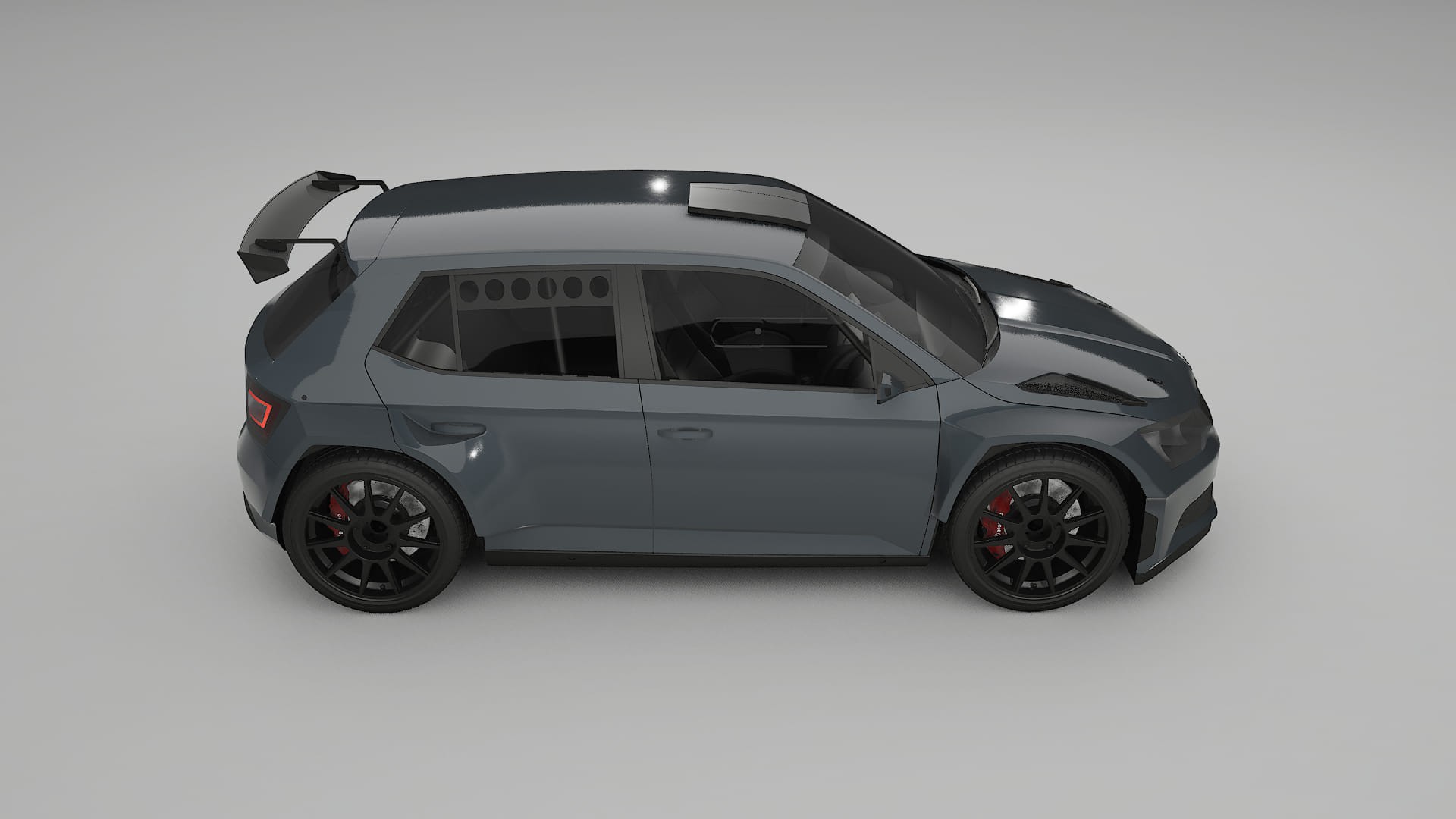 Škoda Fabia R5 6V Filme de Proteção de Pintura TPU | GRANITE PPF de Mudança de Cor – Kit Completo Pré-Cortado
