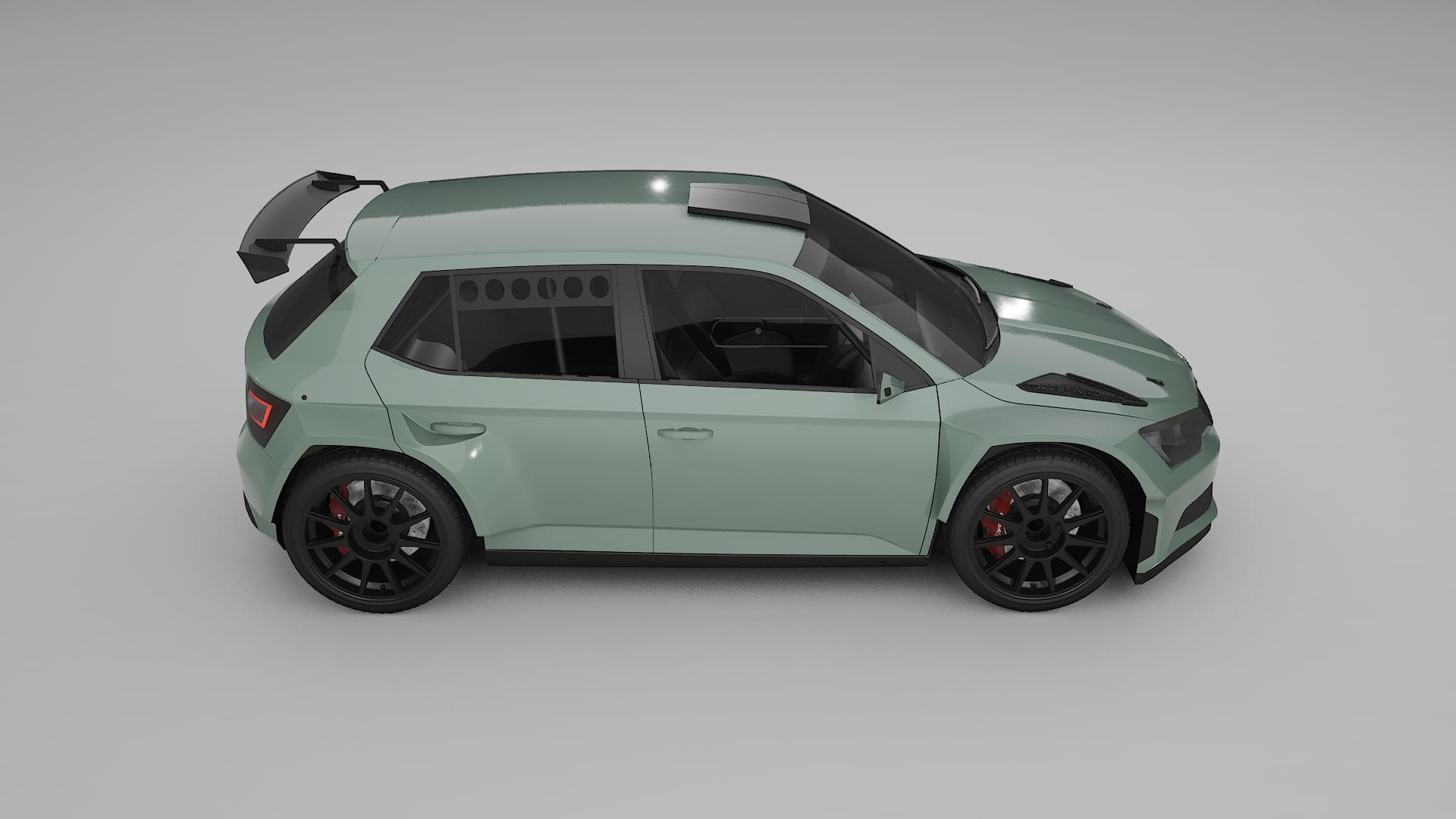 Škoda Fabia R5 6V Filme de Proteção de Pintura TPU | CINDER PPF de Mudança de Cor – Kit Completo Pré-Cortado