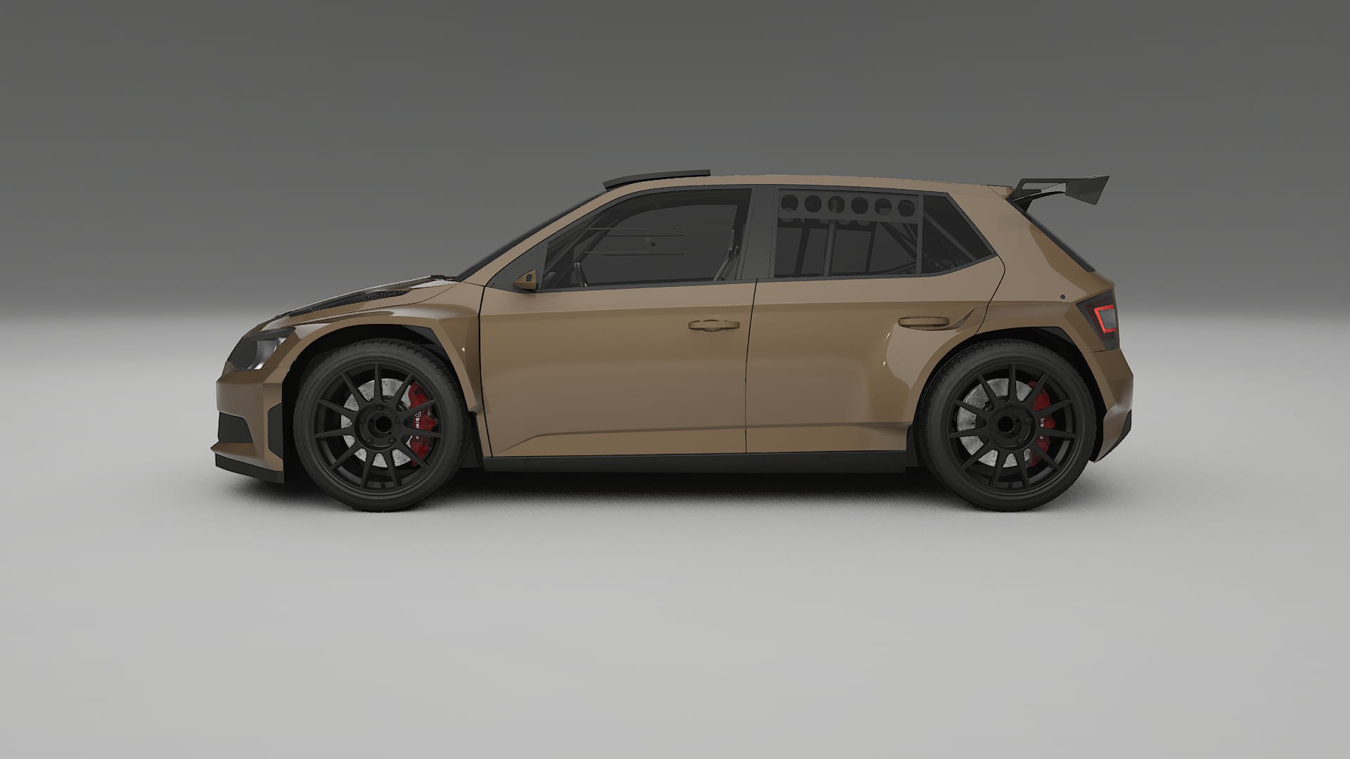 Škoda Fabia R5 6V Filme de Proteção de Pintura TPU | SAHARA PPF de Mudança de Cor – Kit Completo Pré-Cortado