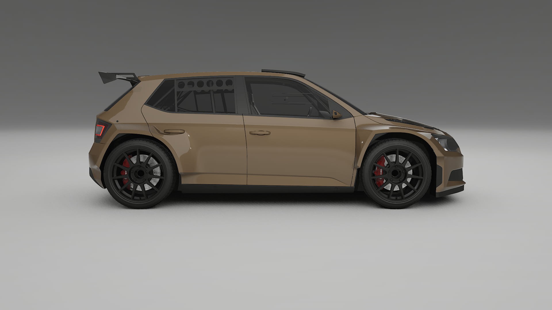 Škoda Fabia R5 6V Filme de Proteção de Pintura TPU | SAHARA PPF de Mudança de Cor – Kit Completo Pré-Cortado