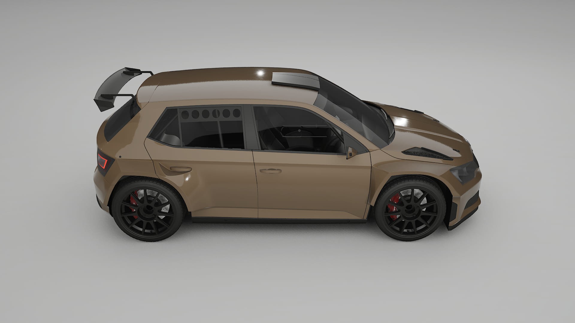 Škoda Fabia R5 6V Filme de Proteção de Pintura TPU | SAHARA PPF de Mudança de Cor – Kit Completo Pré-Cortado