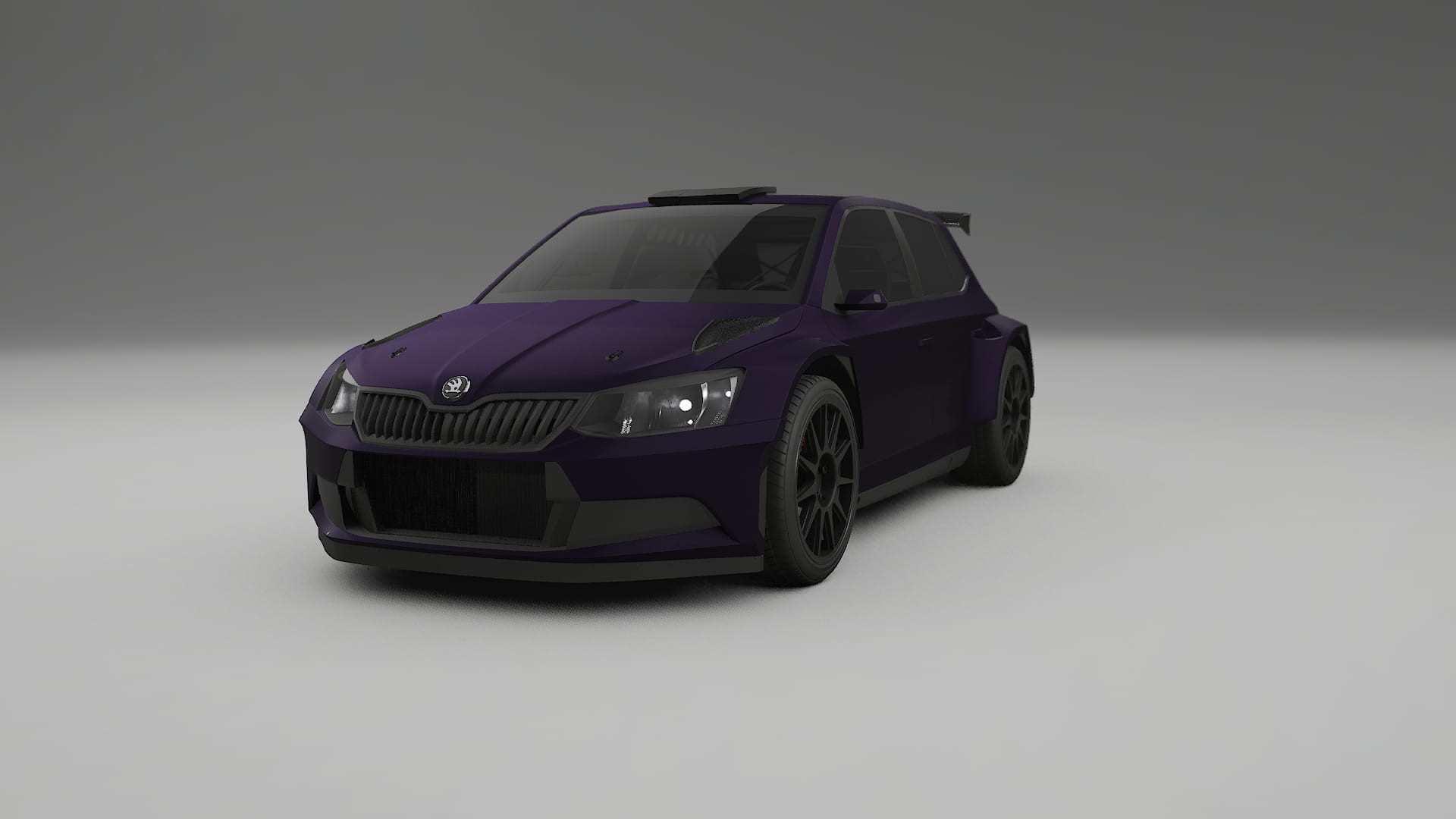 Škoda Fabia R5 6V Filme de Proteção de Pintura TPU | VIOLET PPF de Mudança de Cor – Kit Completo Pré-Cortado