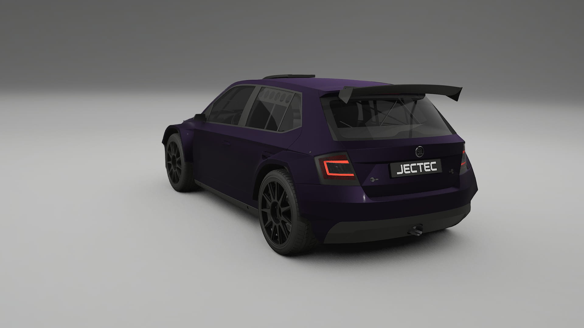Škoda Fabia R5 6V Filme de Proteção de Pintura TPU | VIOLET PPF de Mudança de Cor – Kit Completo Pré-Cortado