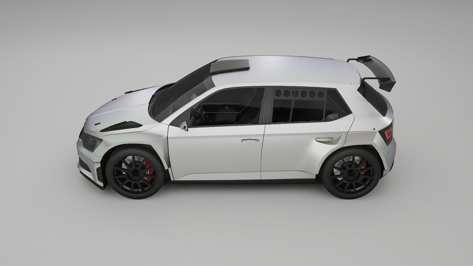 Škoda Fabia R5 6V Filme de Proteção de Pintura TPU | NEBULA PPF de Mudança de Cor – Kit Completo Pré-Cortado